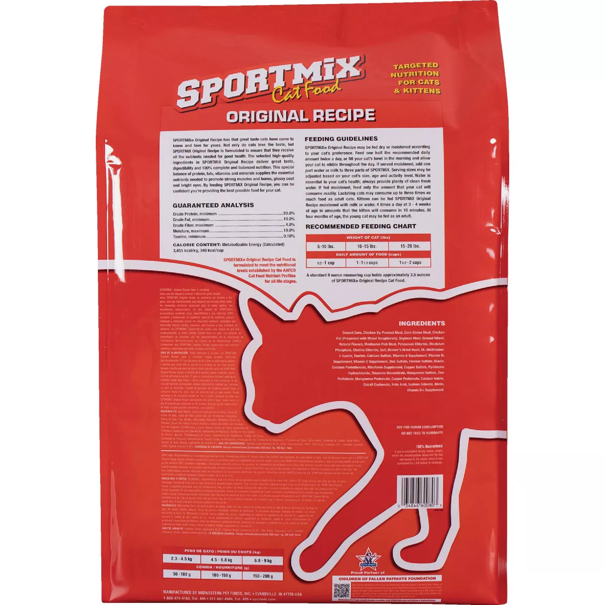 Sportmix 15 Lb. Original Recipe All Ages Dry Cat Food