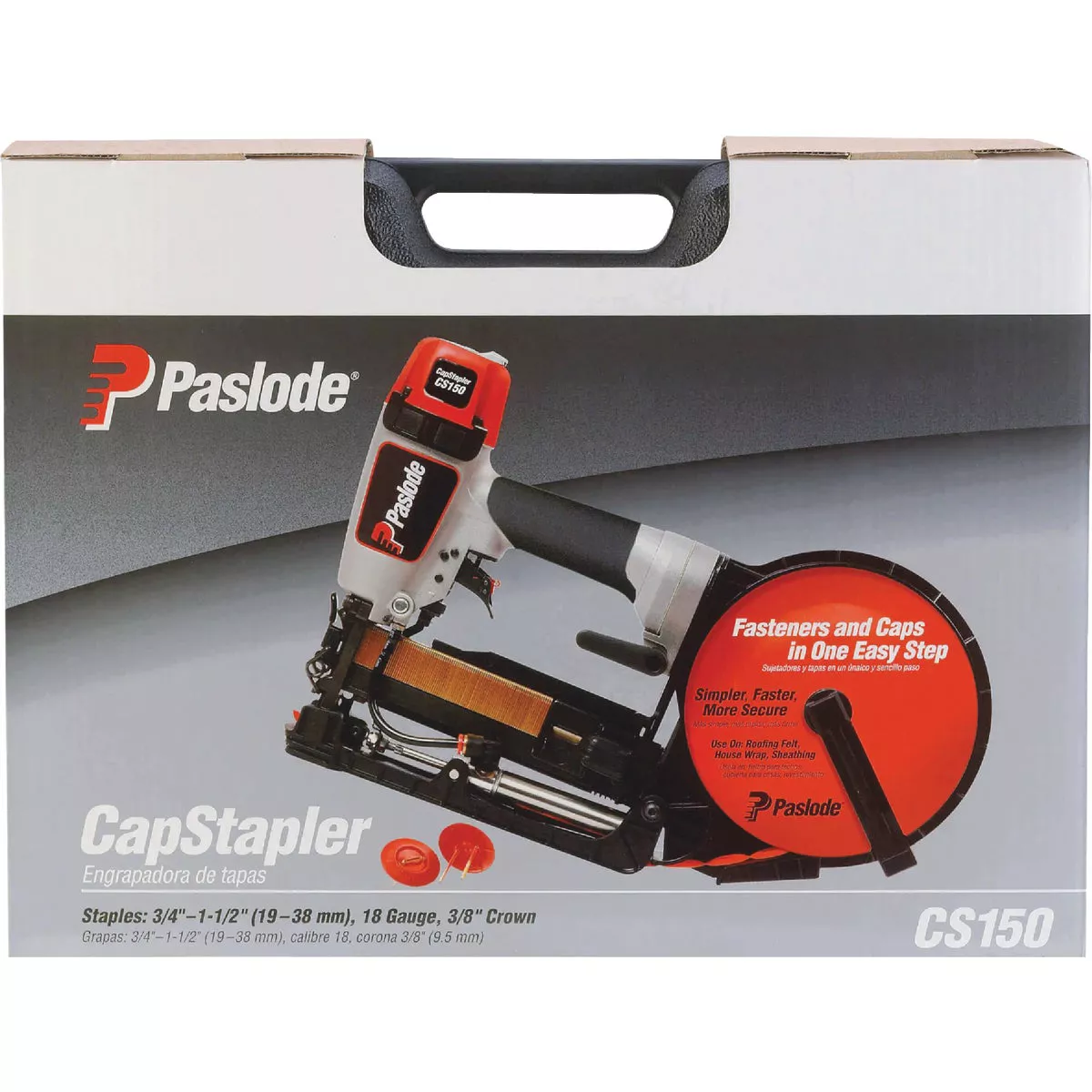 Paslode CS150 18-Gauge 3/8 In Crown Cap Stapler