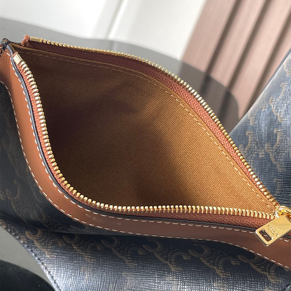 Celine SOFT SHOPPER BAG IN Triomphe Canvas and Calfskin1:1High-quality replica