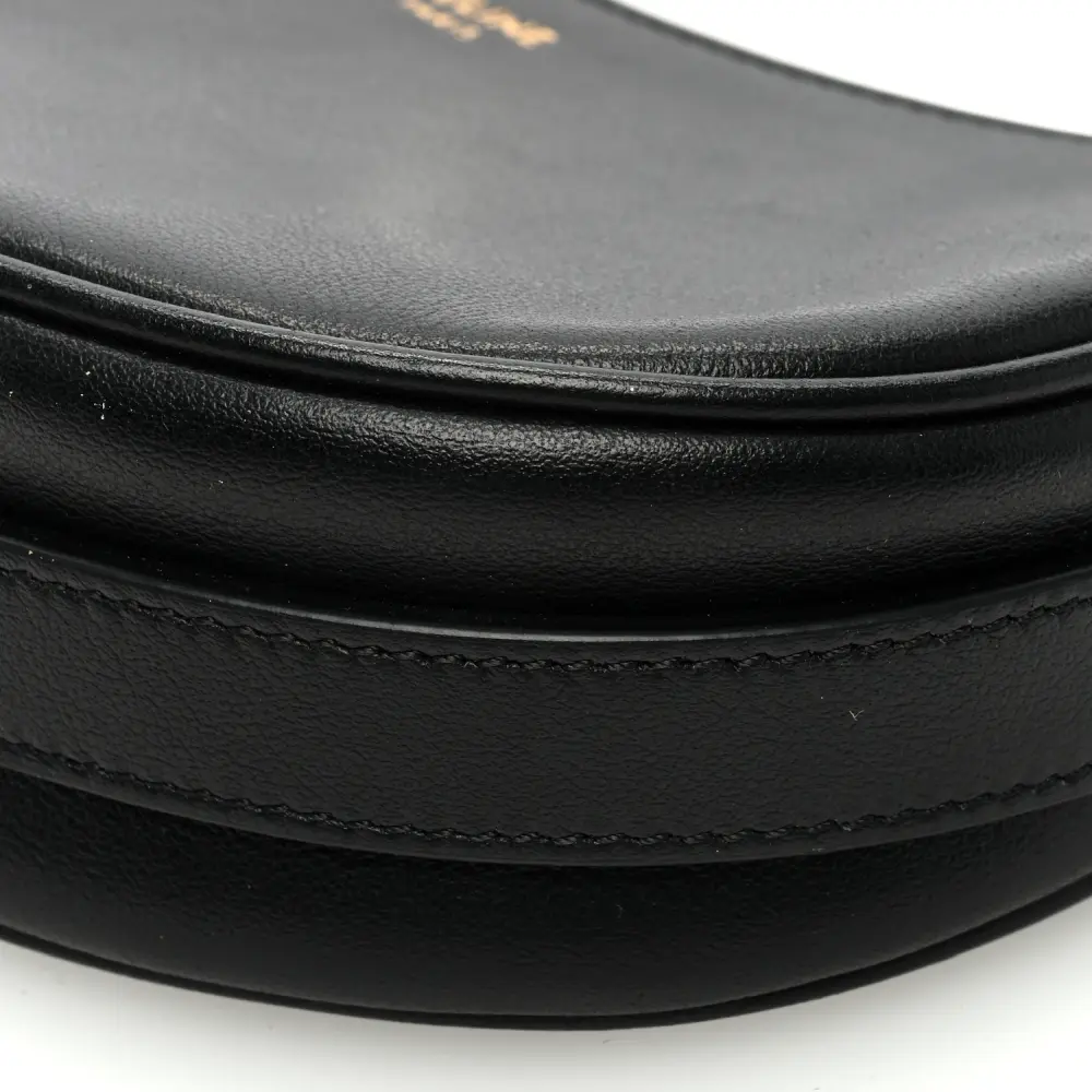 Celine Black Smooth Calfskin Leather Mini Ava Shoulder Bag Gold Hardware Replica1:1High-quality replica