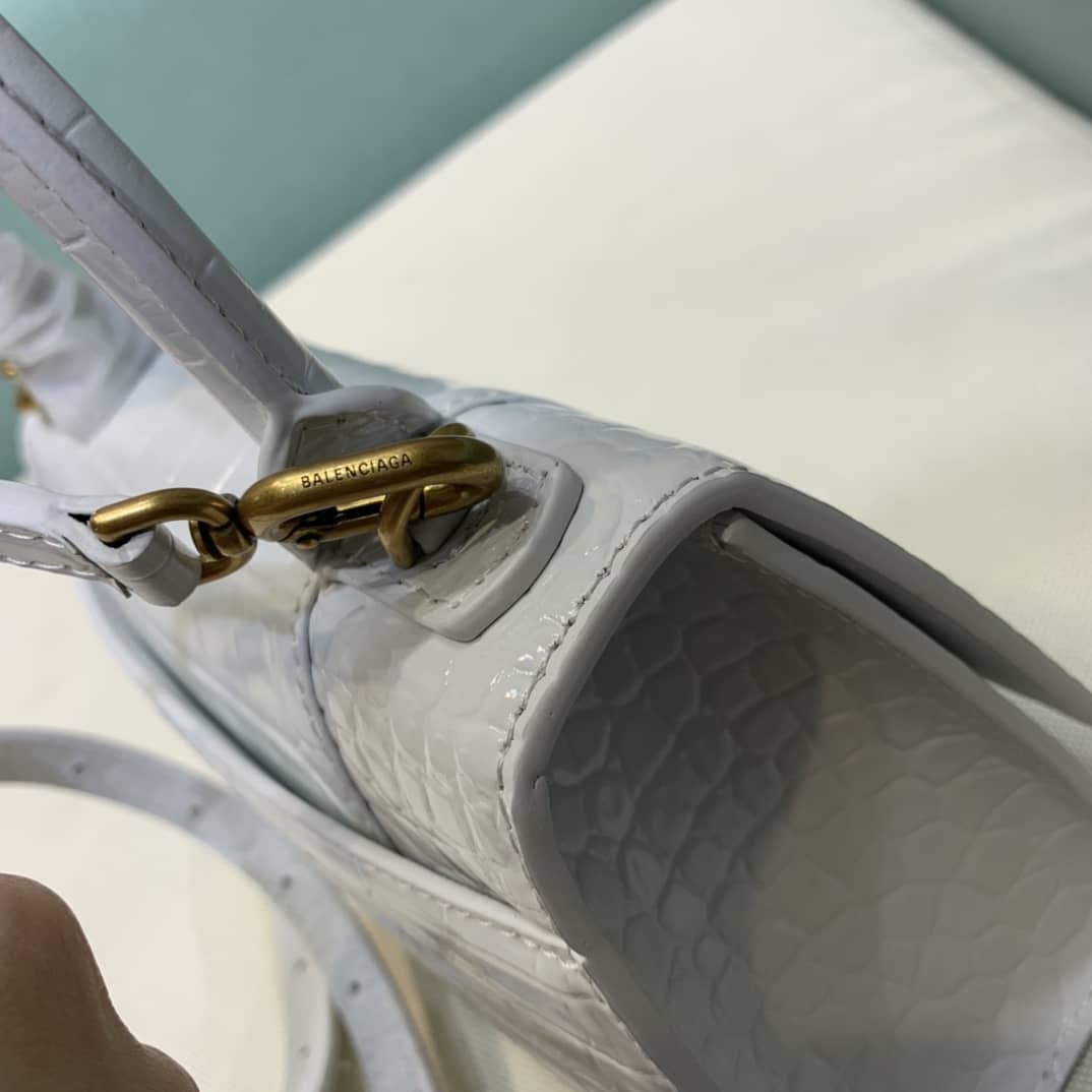 Balenciaga Hourglass Leather Top Handle Replica Bag - Replicaclubs