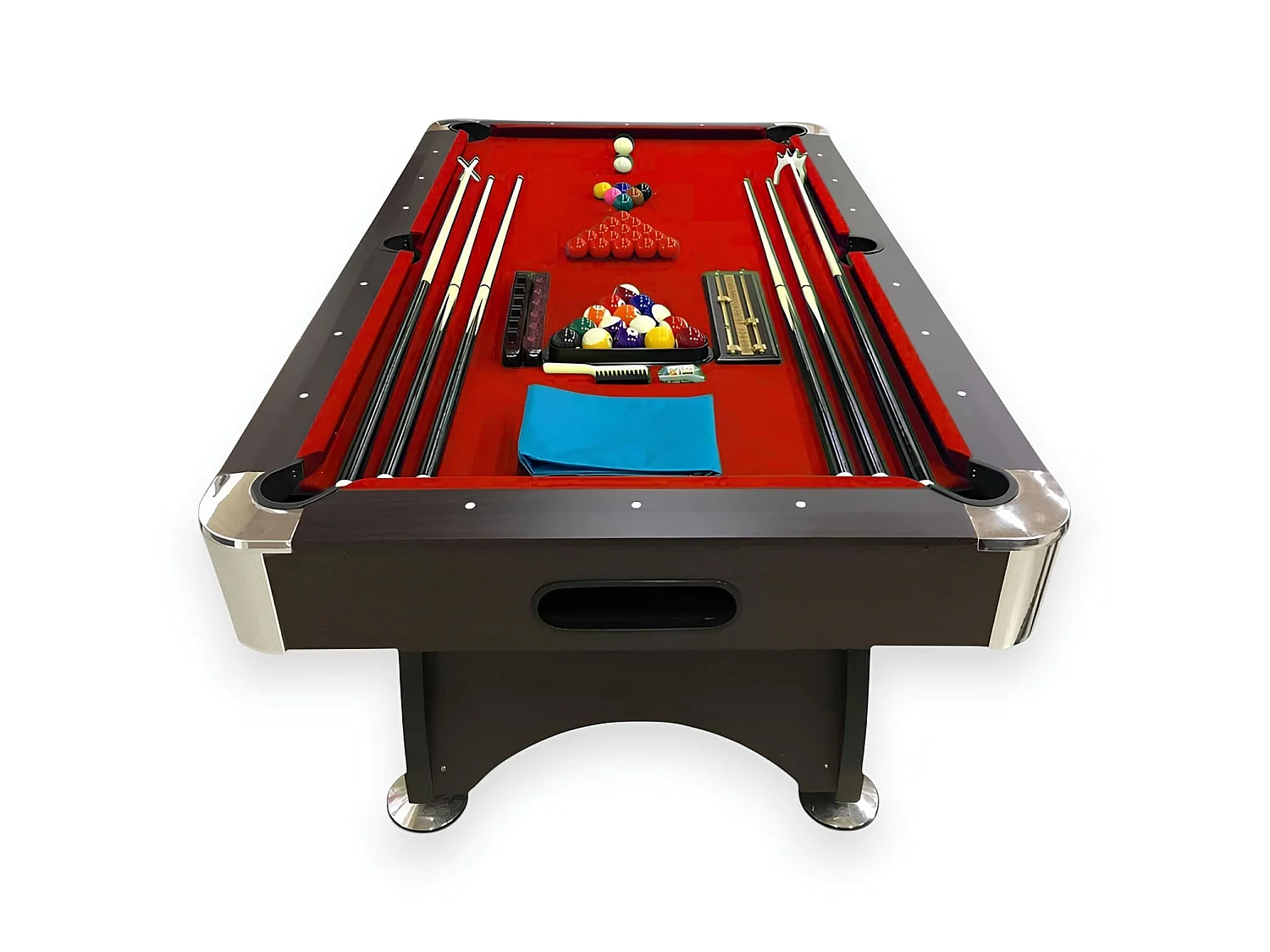 Table de billard 7 pieds avec accessoires complets – Iron Red