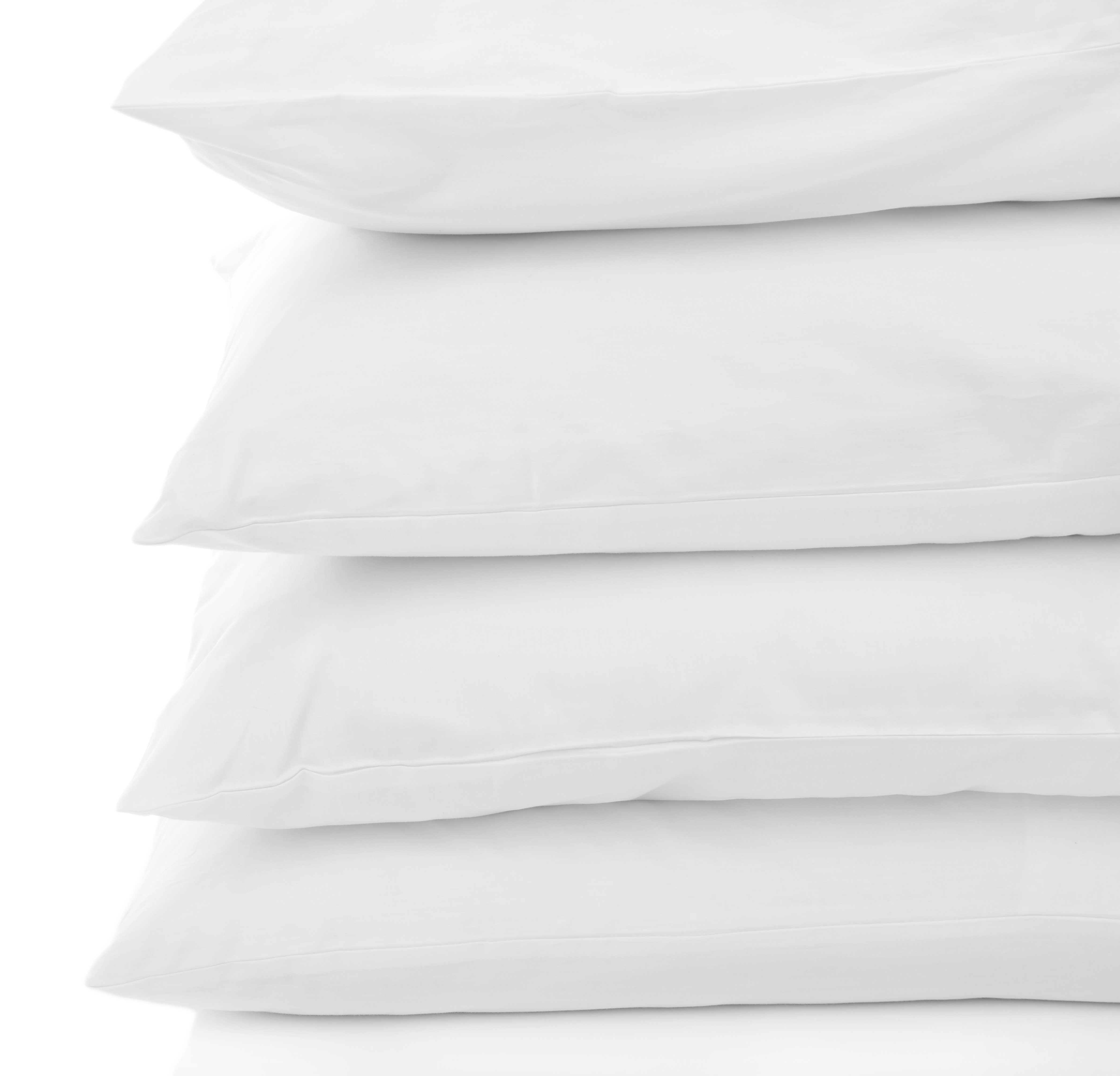 BNM Cotton Blend White Hotel Quality Pillowcases, Set of 12, King