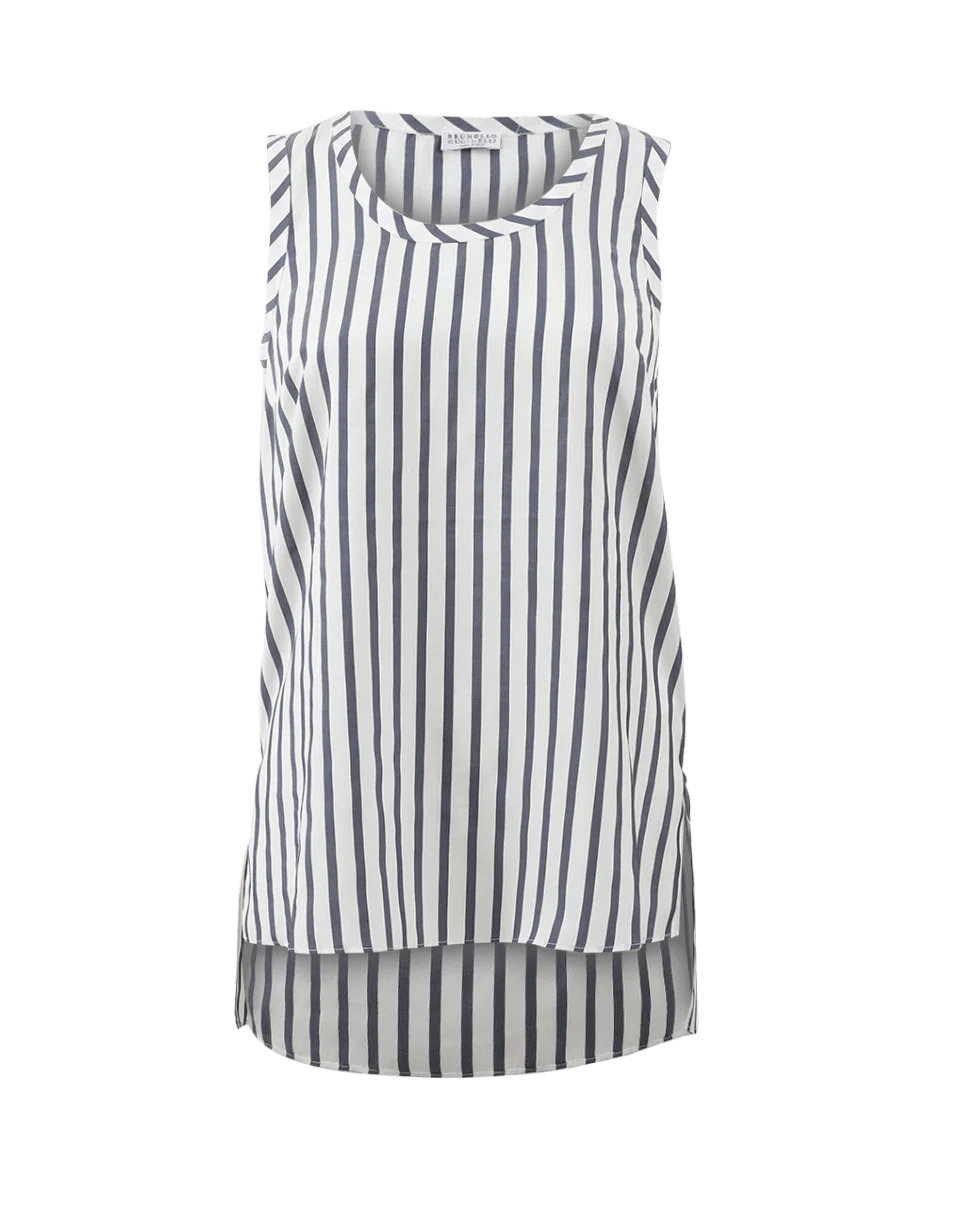 Scoopneck Striped Top