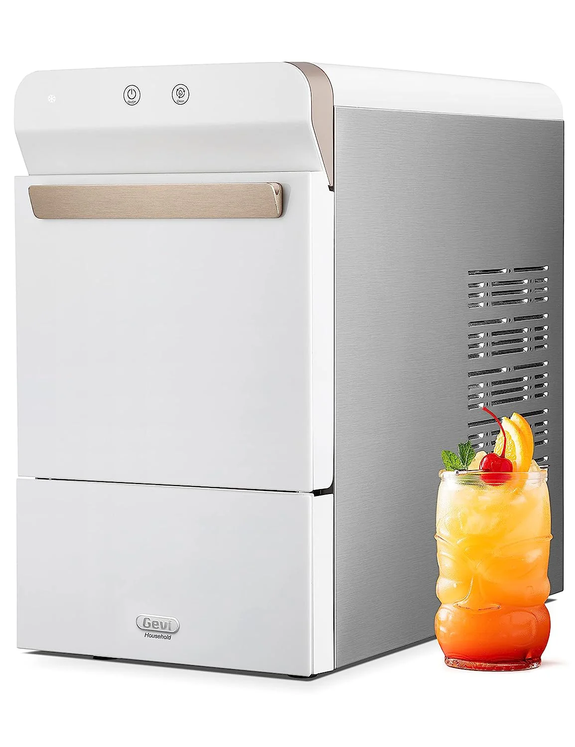 V2.0 Countertop Nugget Ice Maker | Self Cleaning Pellet Ice Maker | Open and Pour Refill | Stainless Steel Housing | - CostcoClub