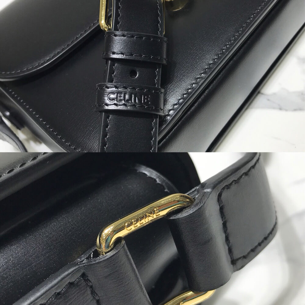 Celine Classique Triomphe Bag In Shiny Calfskin1:1High-quality replica
