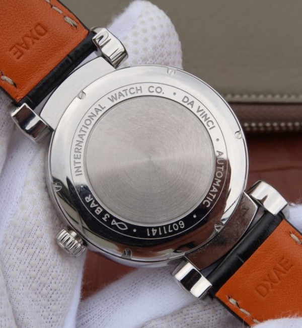 Replica IWC TW Da Vinci IW356601 White Dial Black Leather Strap A2892 - Top club