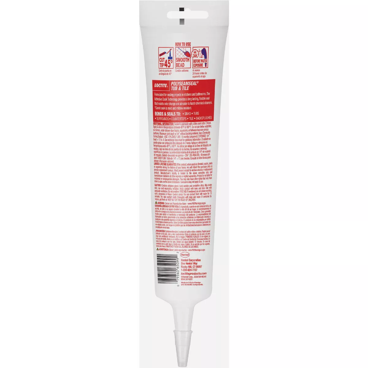 Loctite Polyseamseal 5.5 Oz. White Kitchen & Bath Caulk
