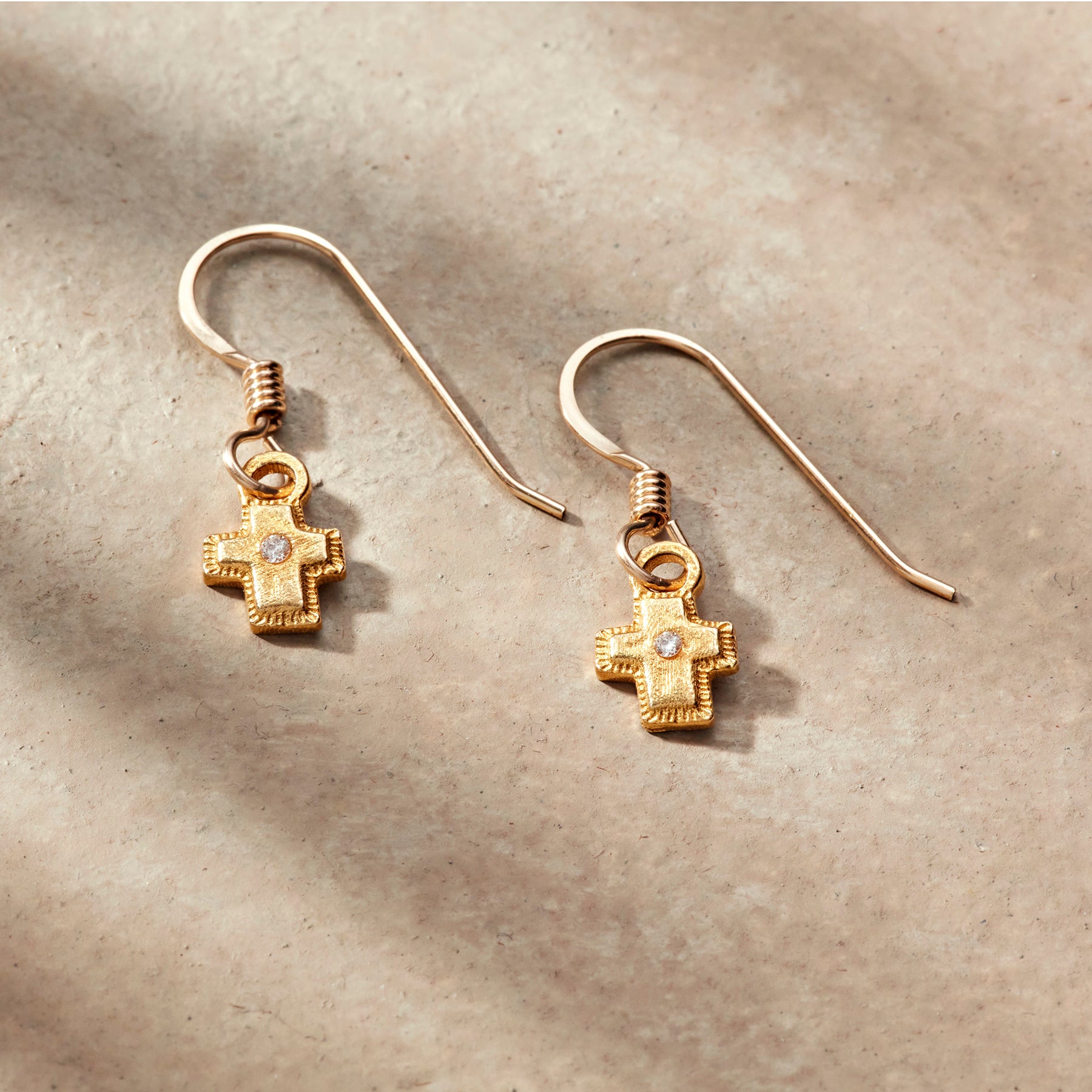 Gold Bright Faith Earrings - Sundance Clothing