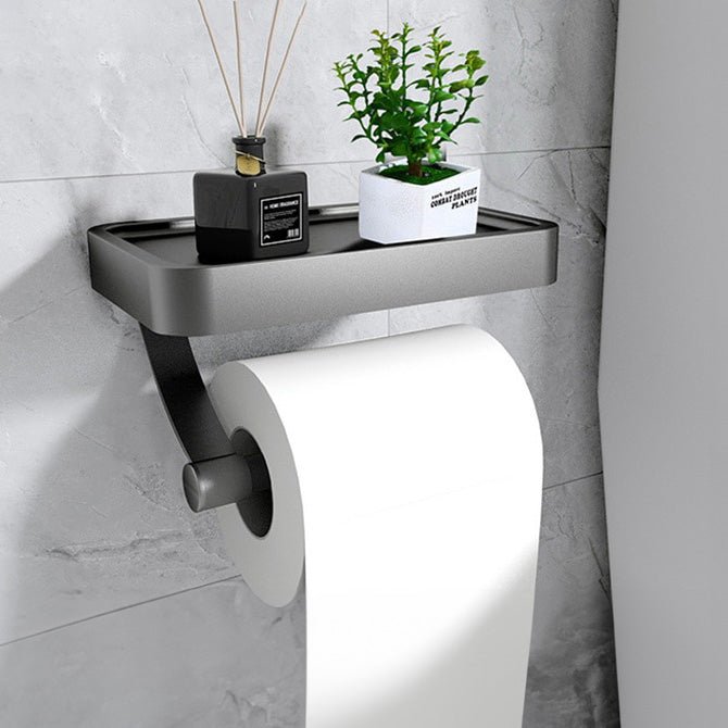 PraktiShelf - Functionele Toiletrolhouder met Extra Opbergruimte