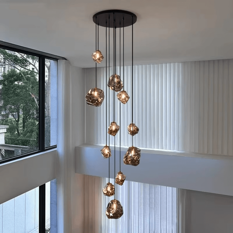 TrappenGlow – Moderne Trap Chandelier – Elegantie en Verfijning voor je Interieur