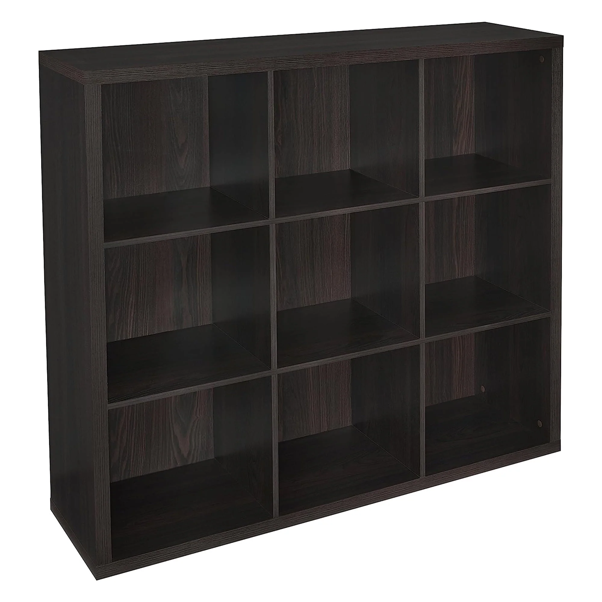 ClosetMaid 9 Cube Storage Shelf Bookshelf Organizer with Back Panel, Gray - Image 2