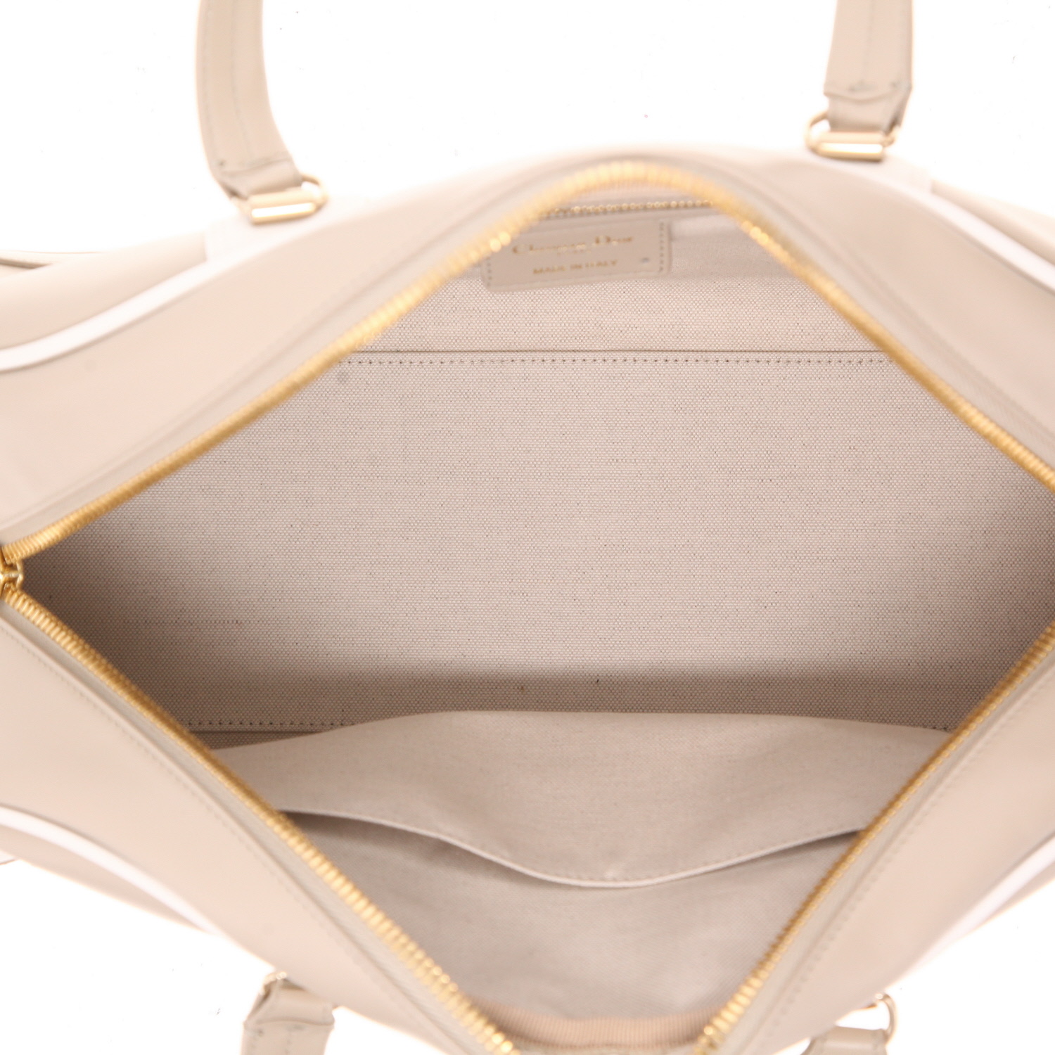 Dior Bowling handbag in beige leather1:1High-quality replica
