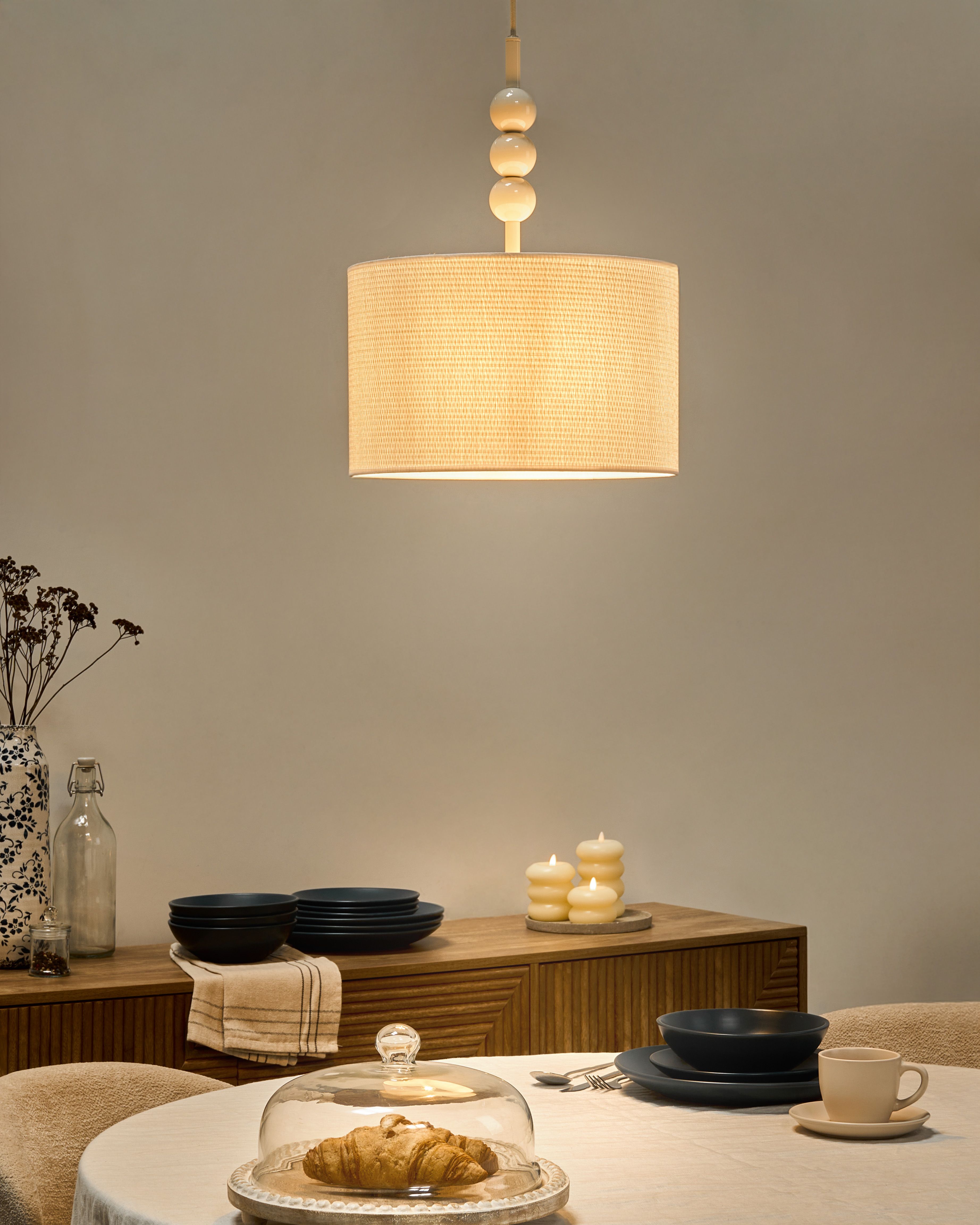 Pendant Lamp LOKY Metal White