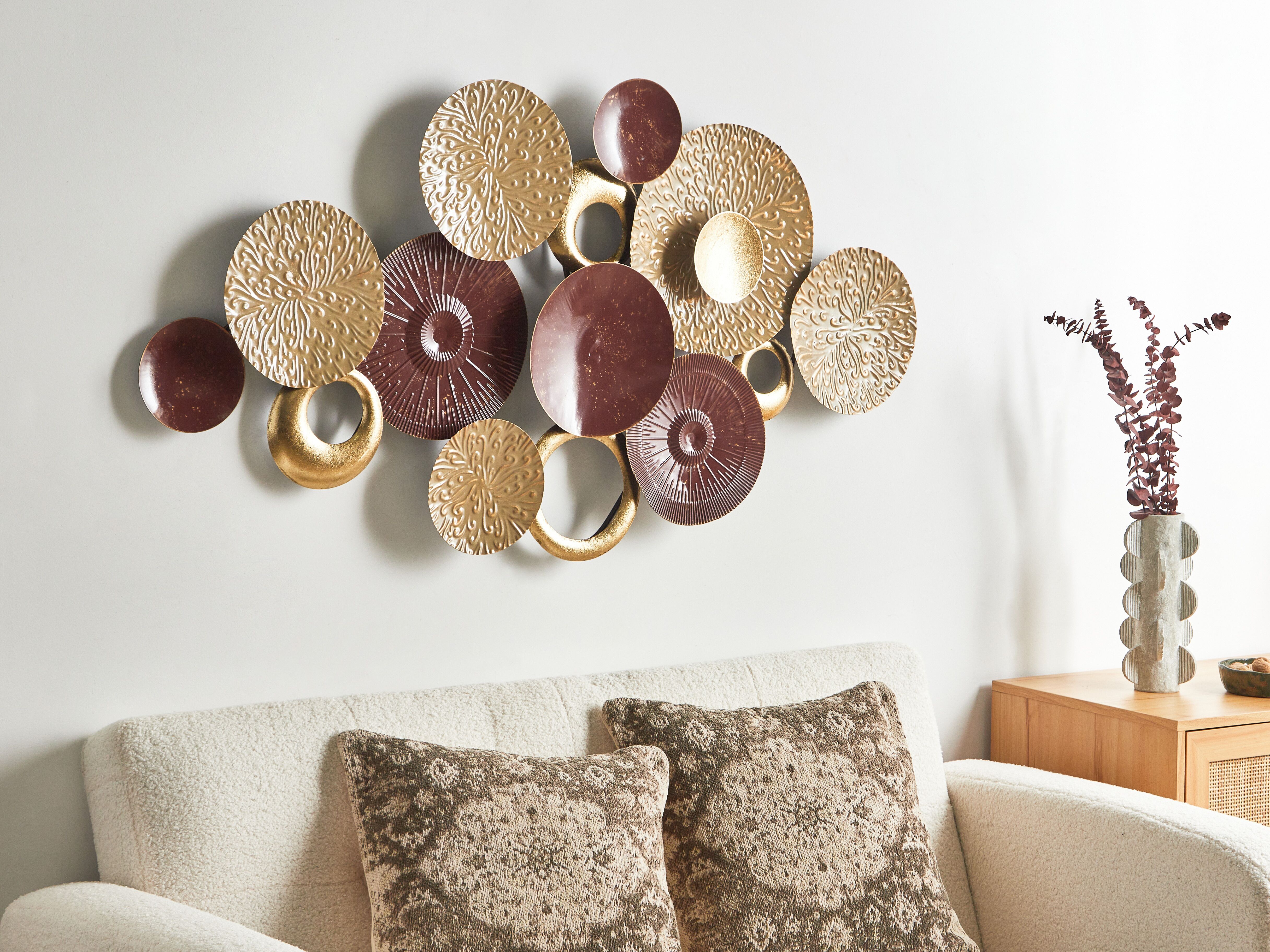Wall Decor BROMINE Metal 69 cm Gold