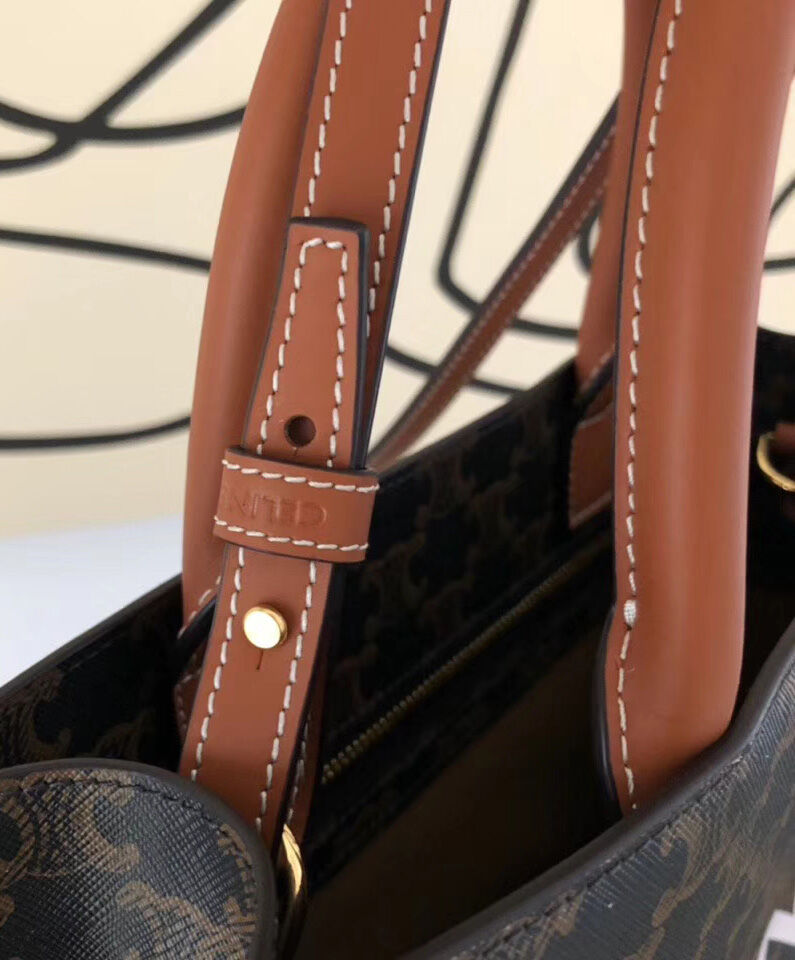 Celine Small Cabas Vertical Brown1:1High-quality replica