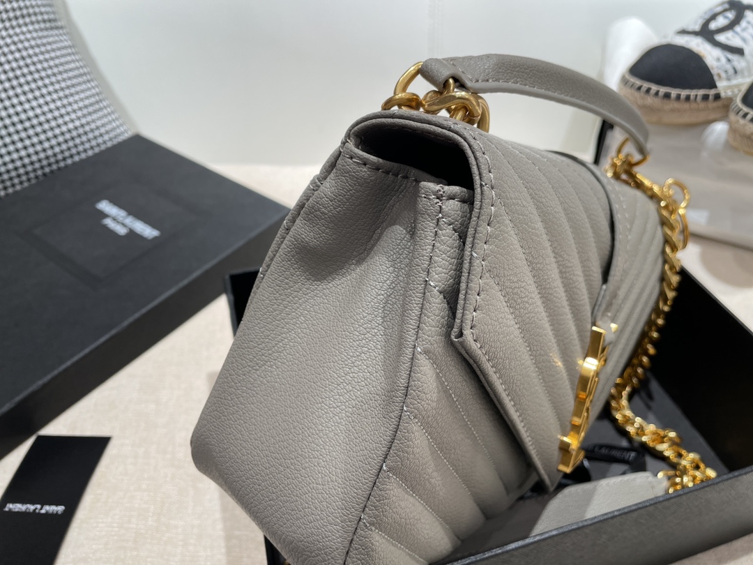 Replica Ysl Envelope Medium Bag In Mix Embossed Leather-Gold1:1High-quality replica