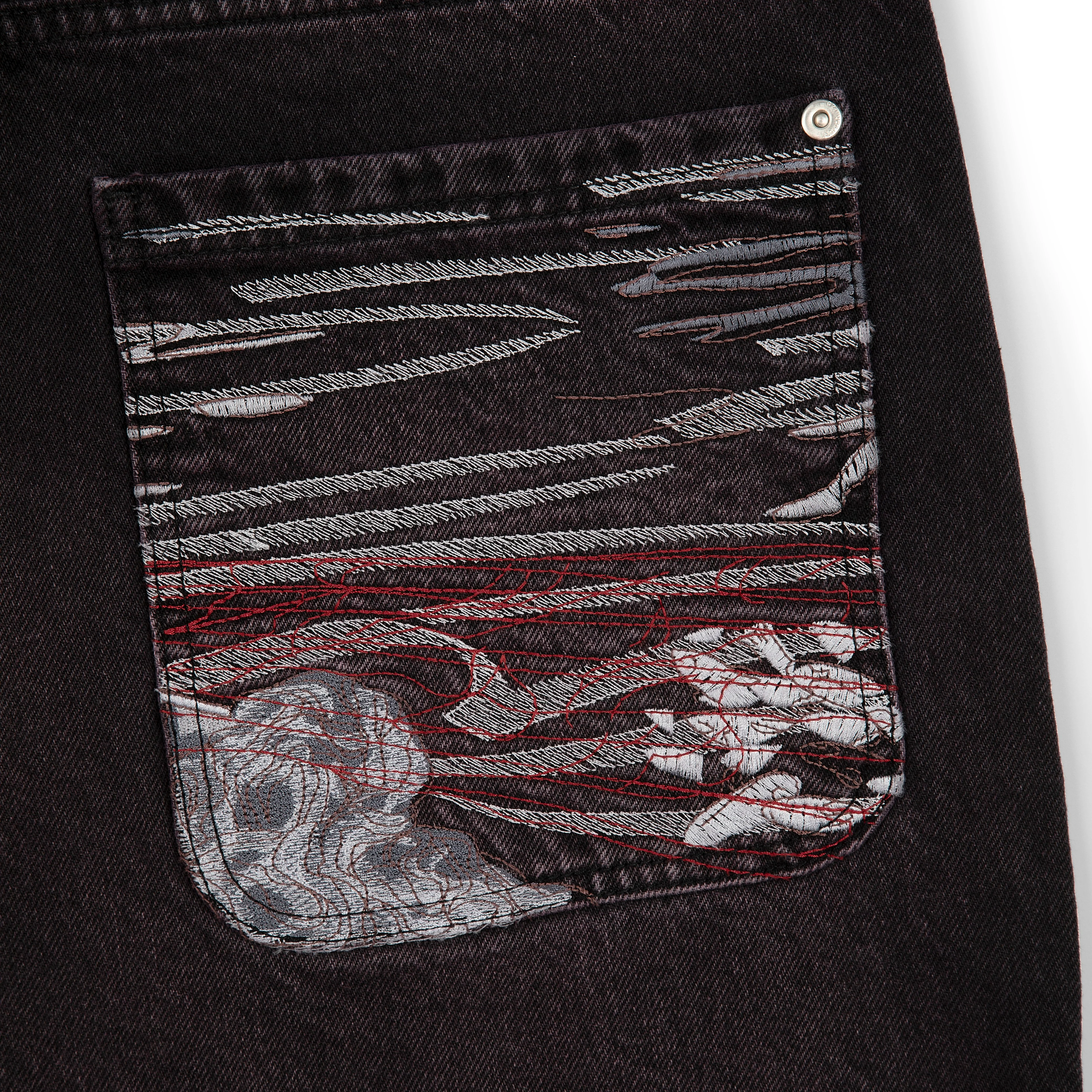 "lotus" denim black purple tint