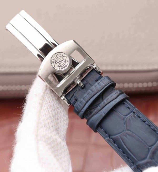 Replica IWC AZ Portuguese Tourbillon White Dial Blue Markers - Top club