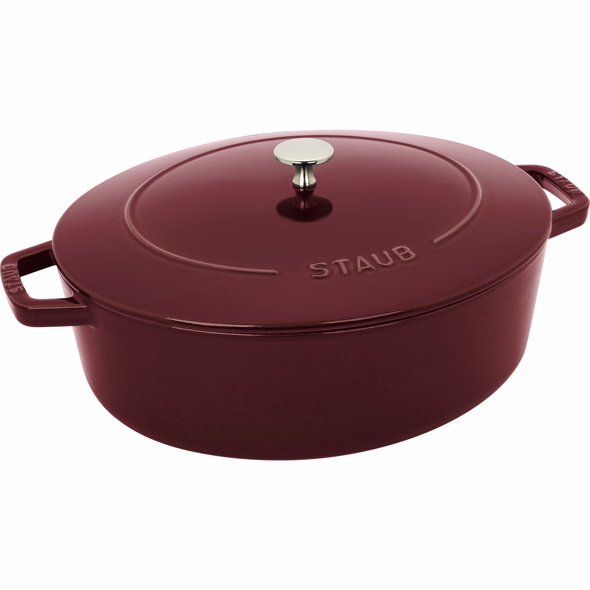Staub Cast Iron 6.25-qt Shallow Oval Dutch Oven - Citron - Image 3