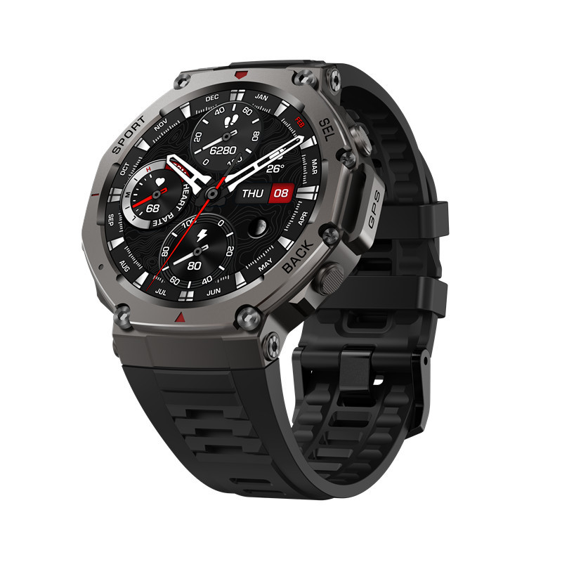 Cross-border DM58 Smartwatch with AMOLED Screen, Bluetooth Calling, GPS, Altitude, Barometric Pressure, Compass, 5ATM Waterproof, NFC