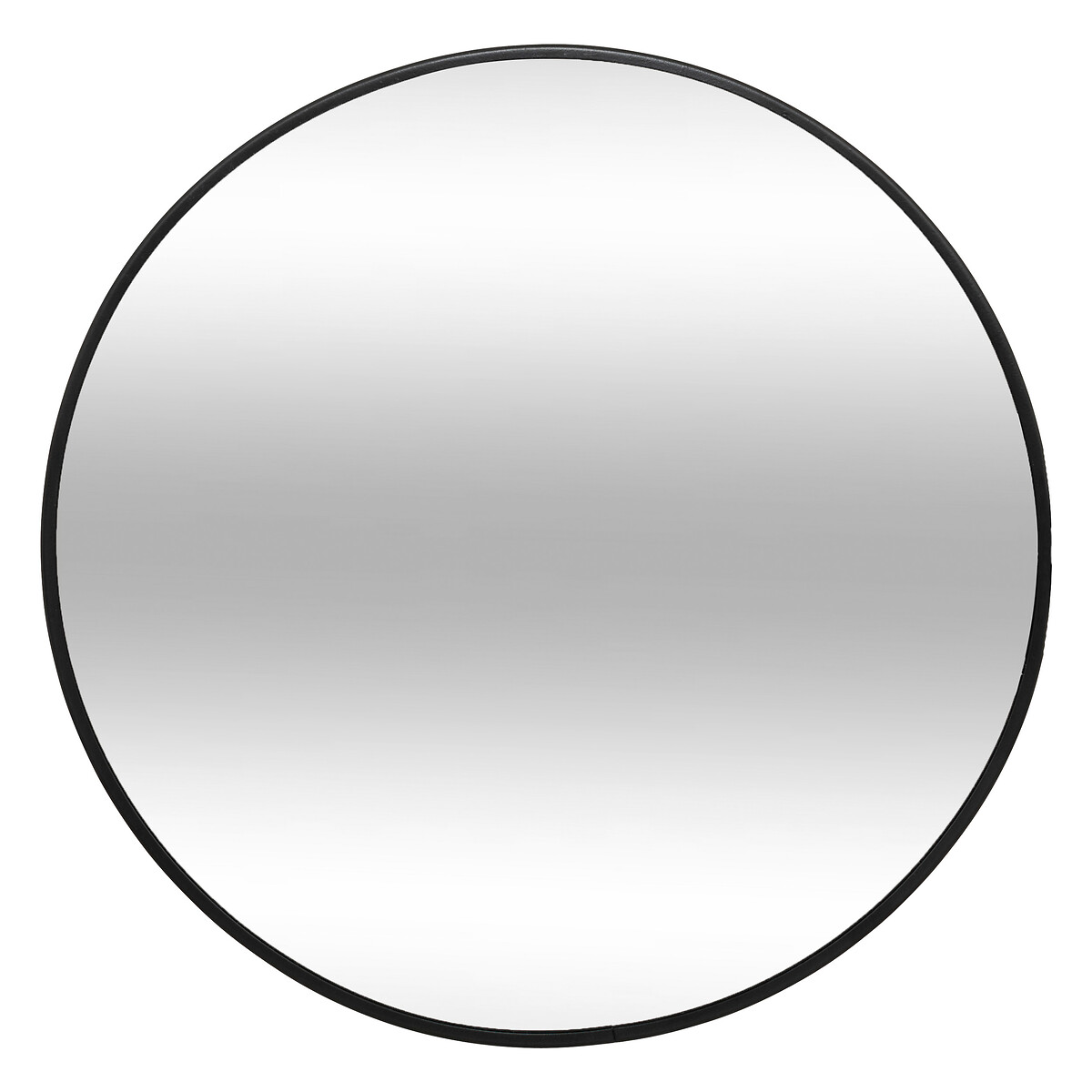 "Alice" round mirror Black metal, D.38 cm