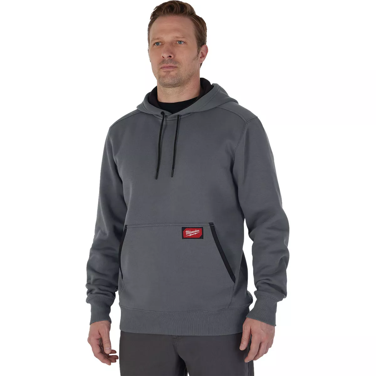 Milwaukee FREEFLEX Large Gray Midweight Pullover Hooded Sweatshirt