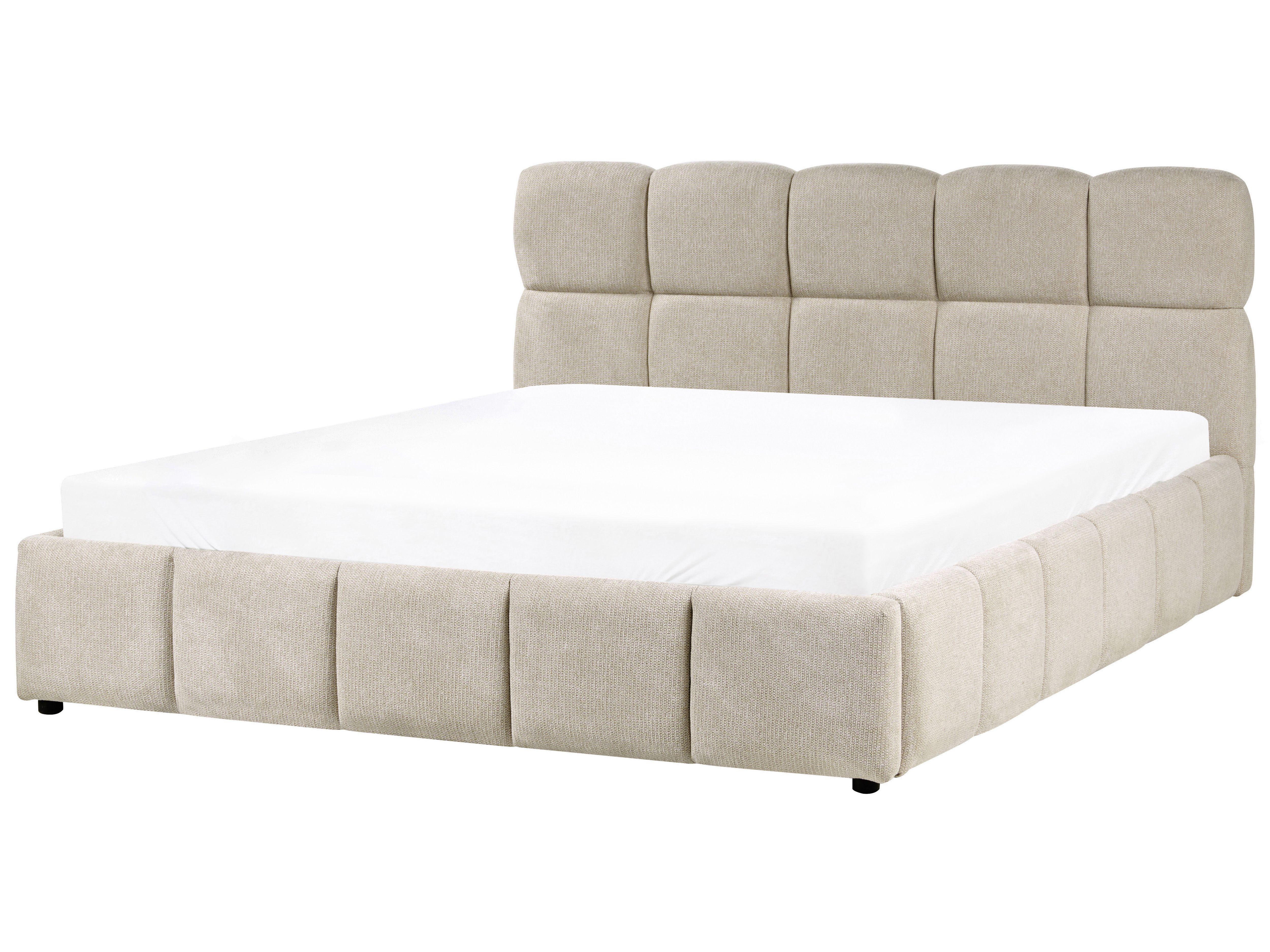 Ottoman Bed Fabric NOYON 180 x 200 cm (EU Super King) Taupe