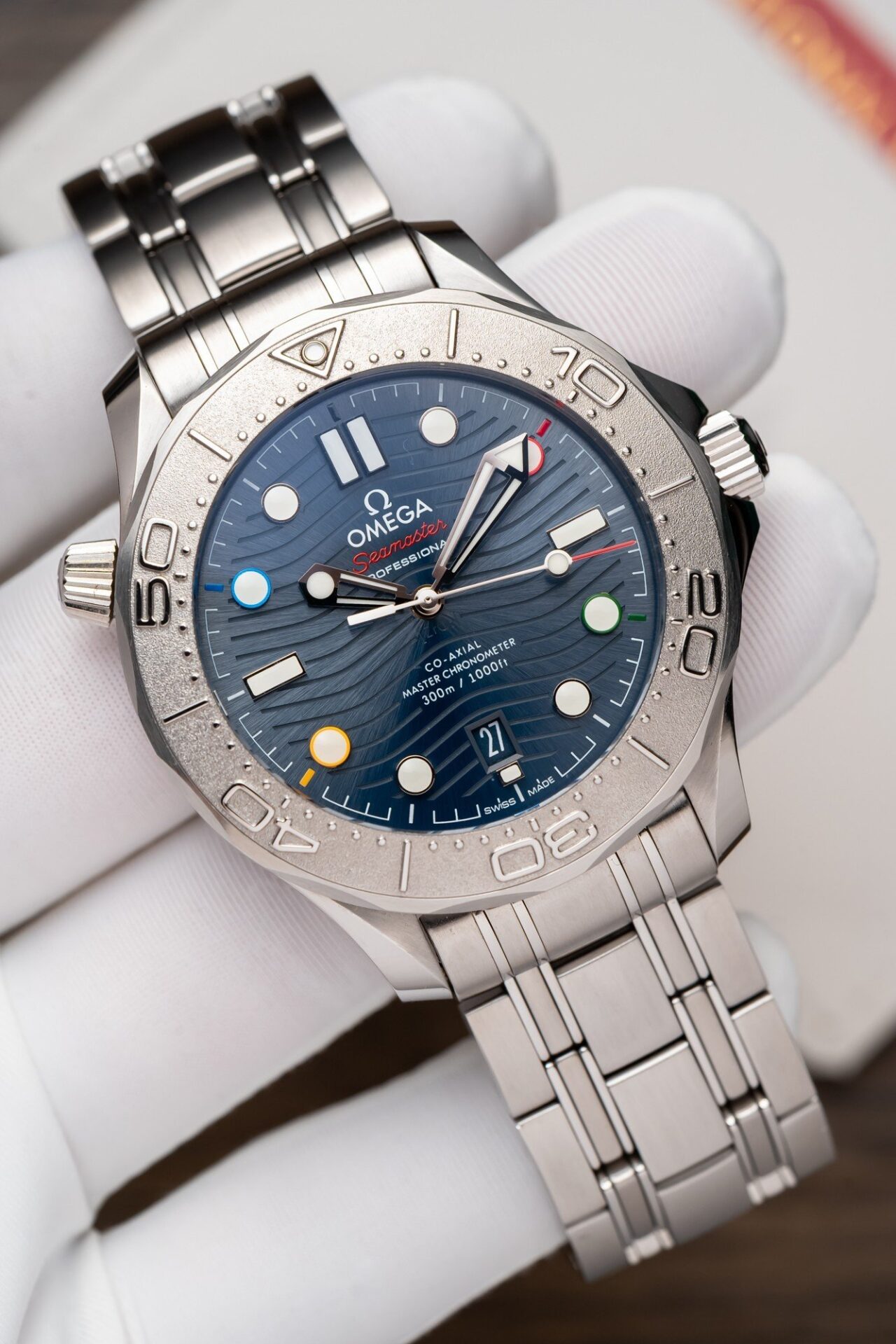 Omega Seamaster 007 Replica 1:1 Watch Blue Dial VS Factory 41mm - Elite Watch Atelier