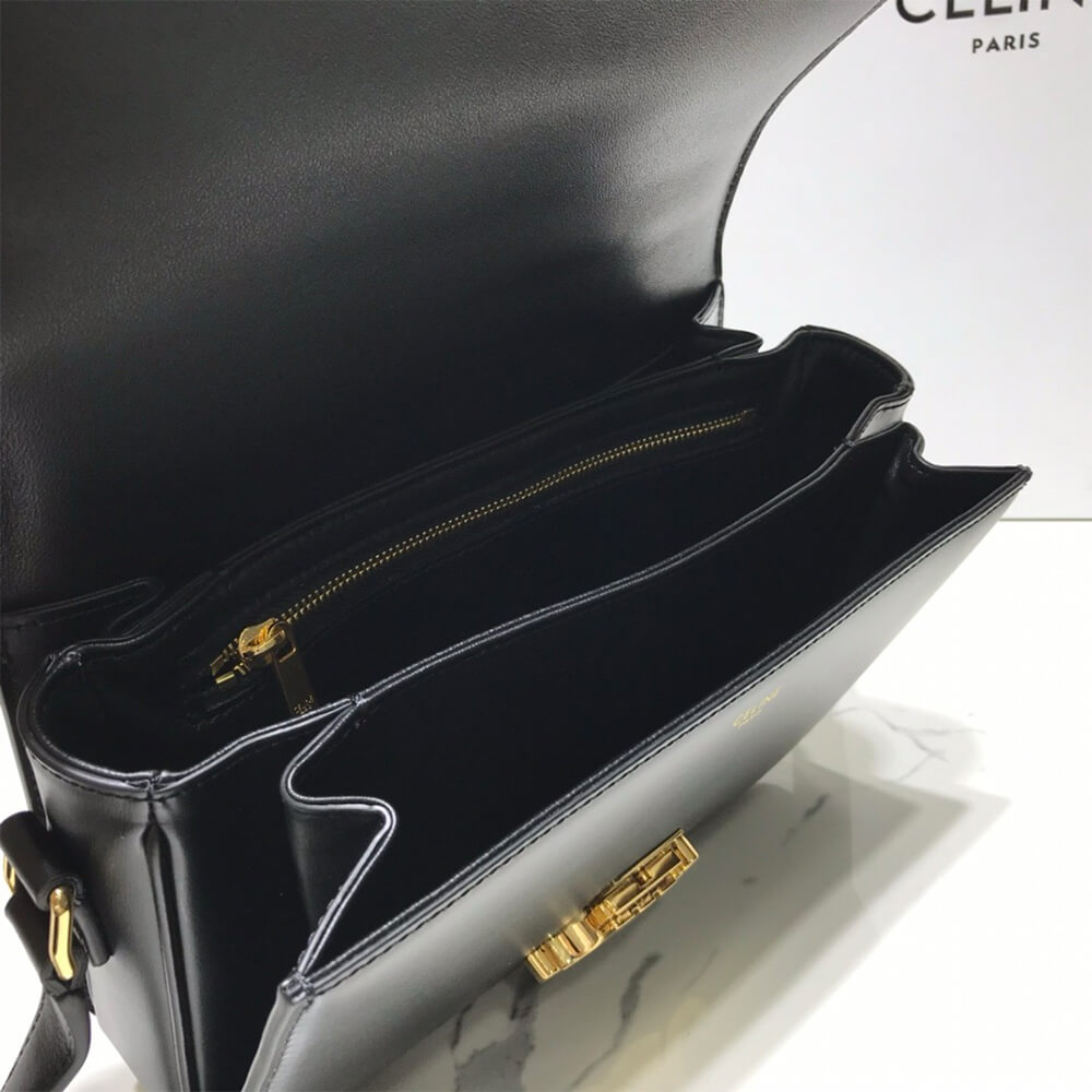 Celine Classique Triomphe Bag In Shiny Calfskin1:1High-quality replica