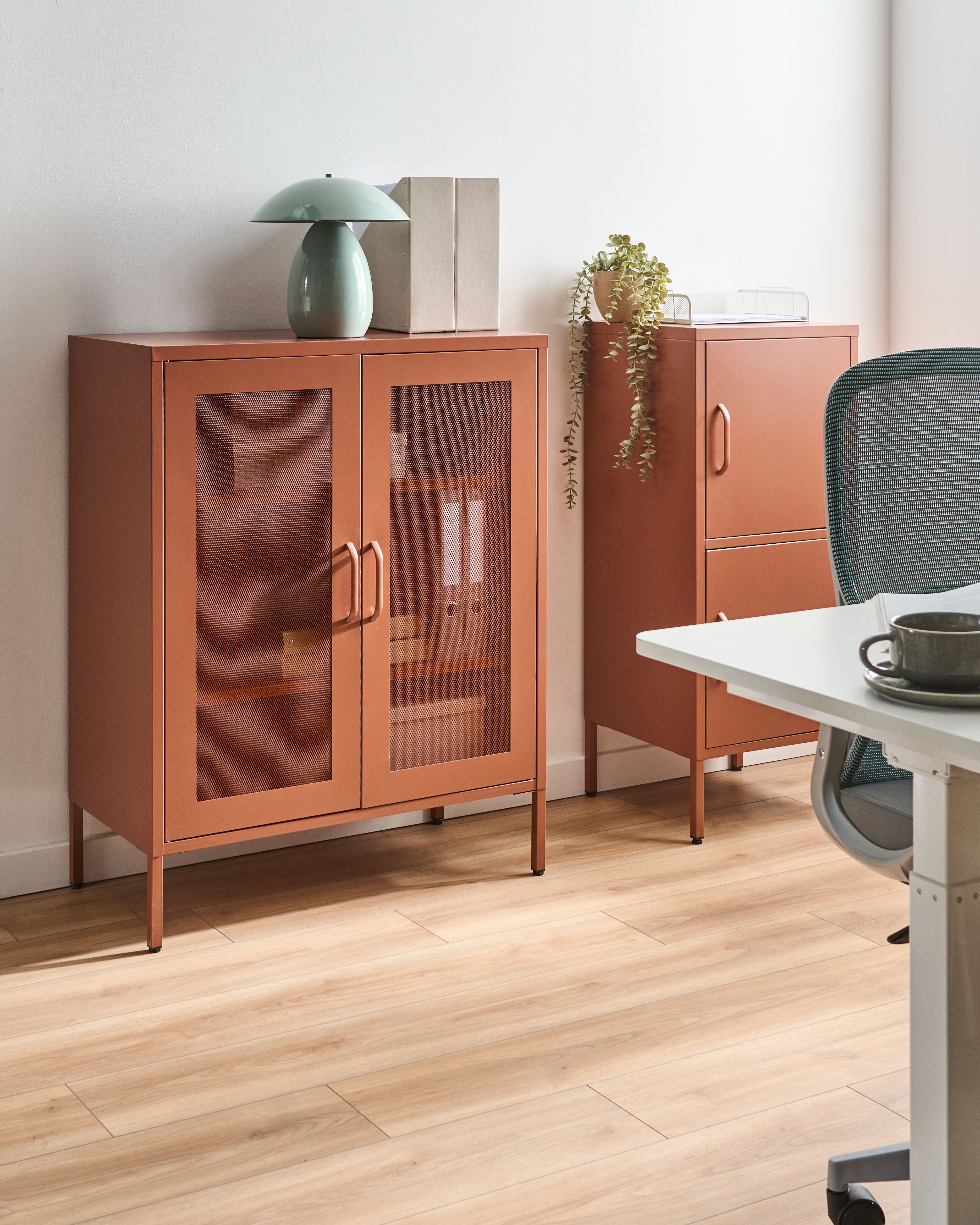 Cabinet WAKATIPU Metal Golden Brown