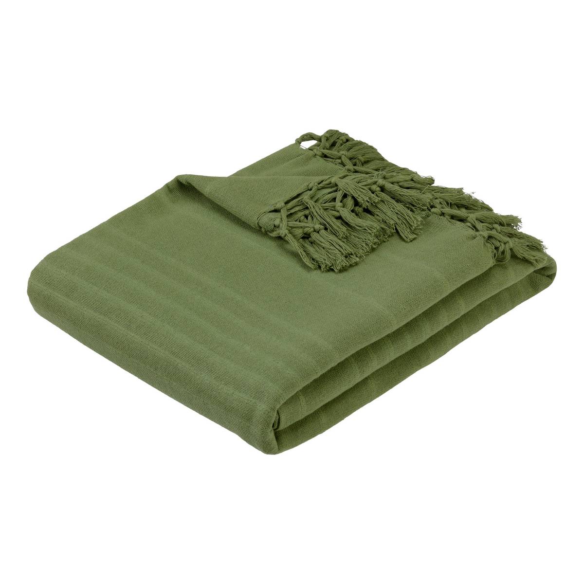 Bed Throw "Anjali" Khaki green, 250x230 cm