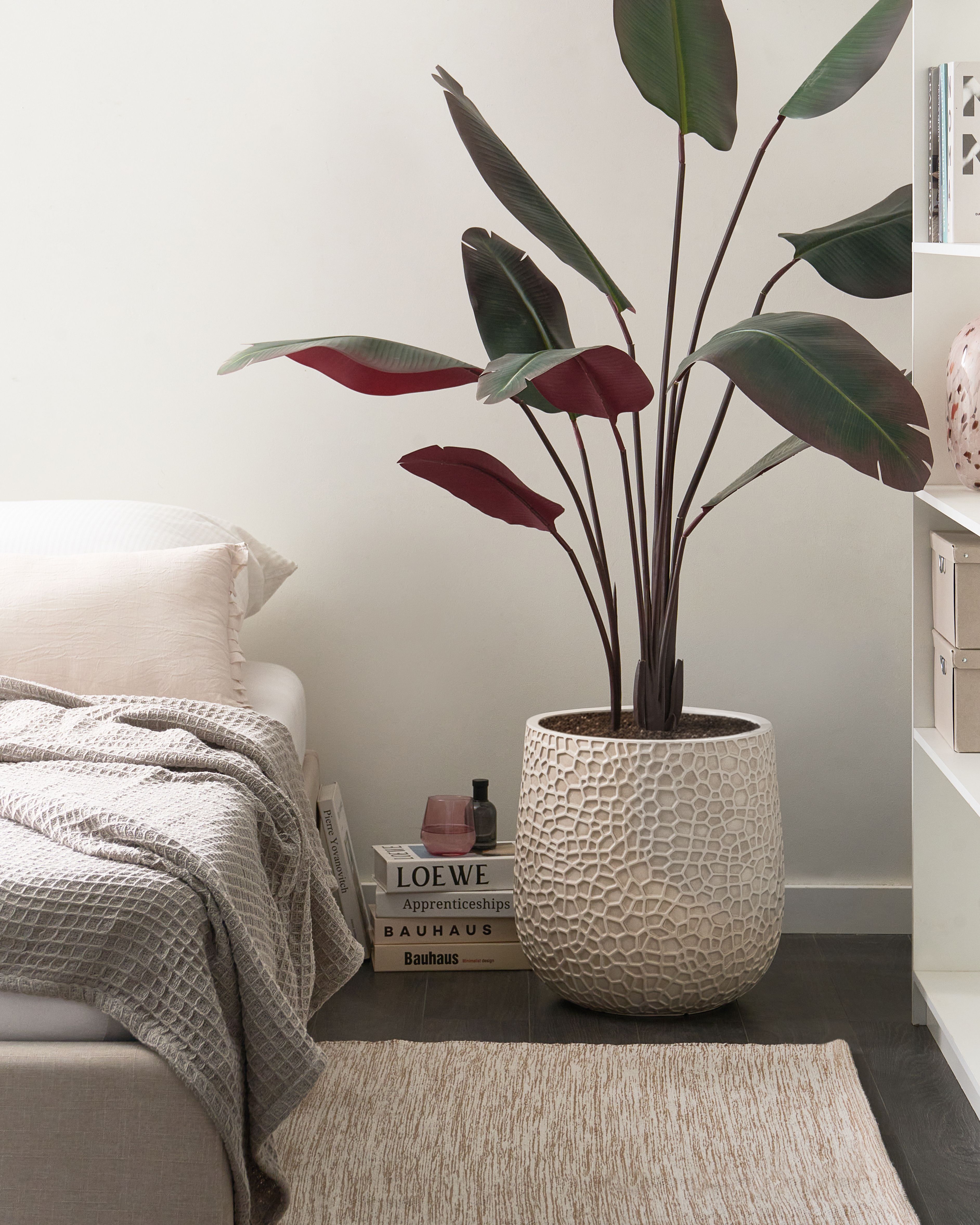 Plant Pot QIYUN 41 cm Light Beige