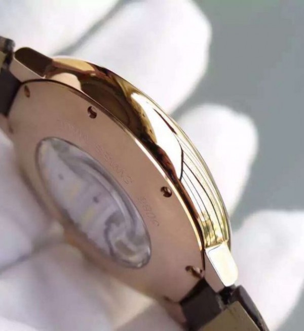 Replica Cartier Ballon Bleu Tourbillon YG Brown Leather Strap - Top club