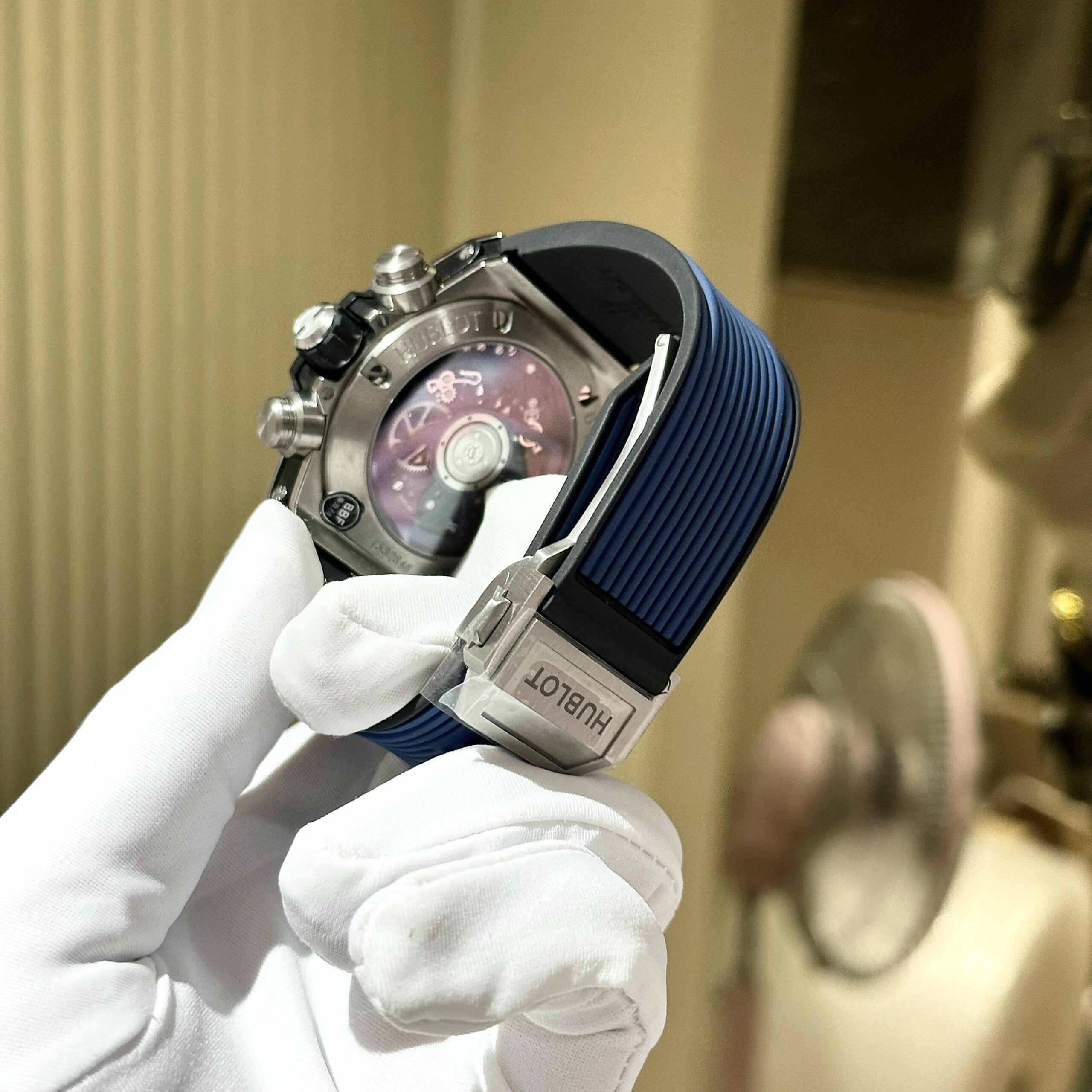 Hublot Replica Watch Big Bang Unico Blue Rubber Strap Factory BBF 44mm - Top club