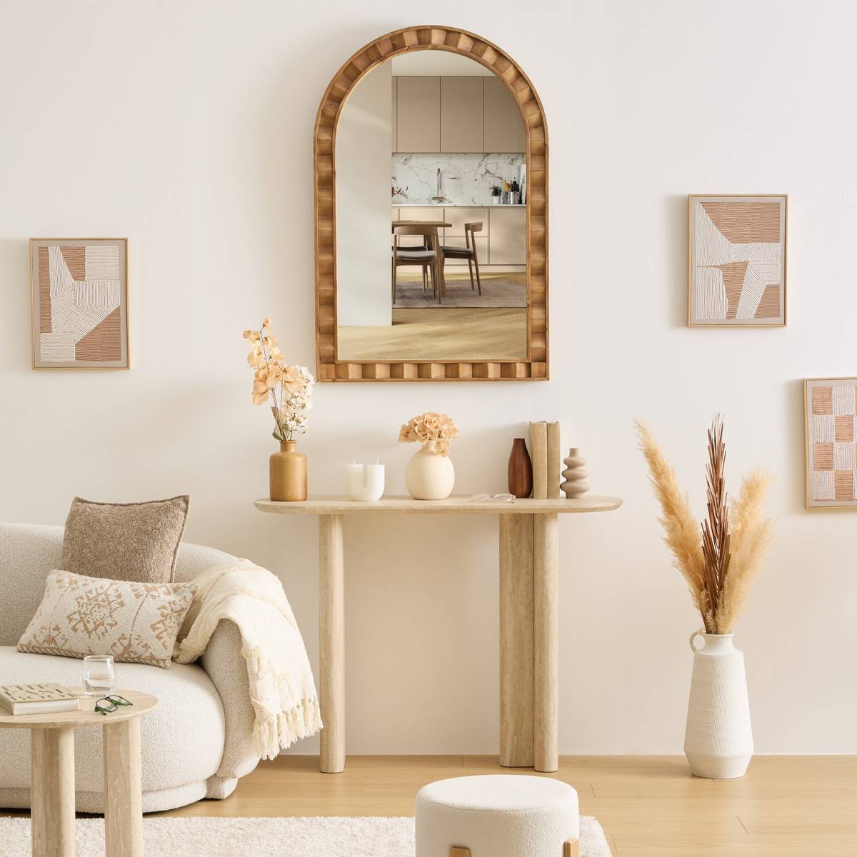 Mirror "Lucas" Brown, 106.5x71 cm