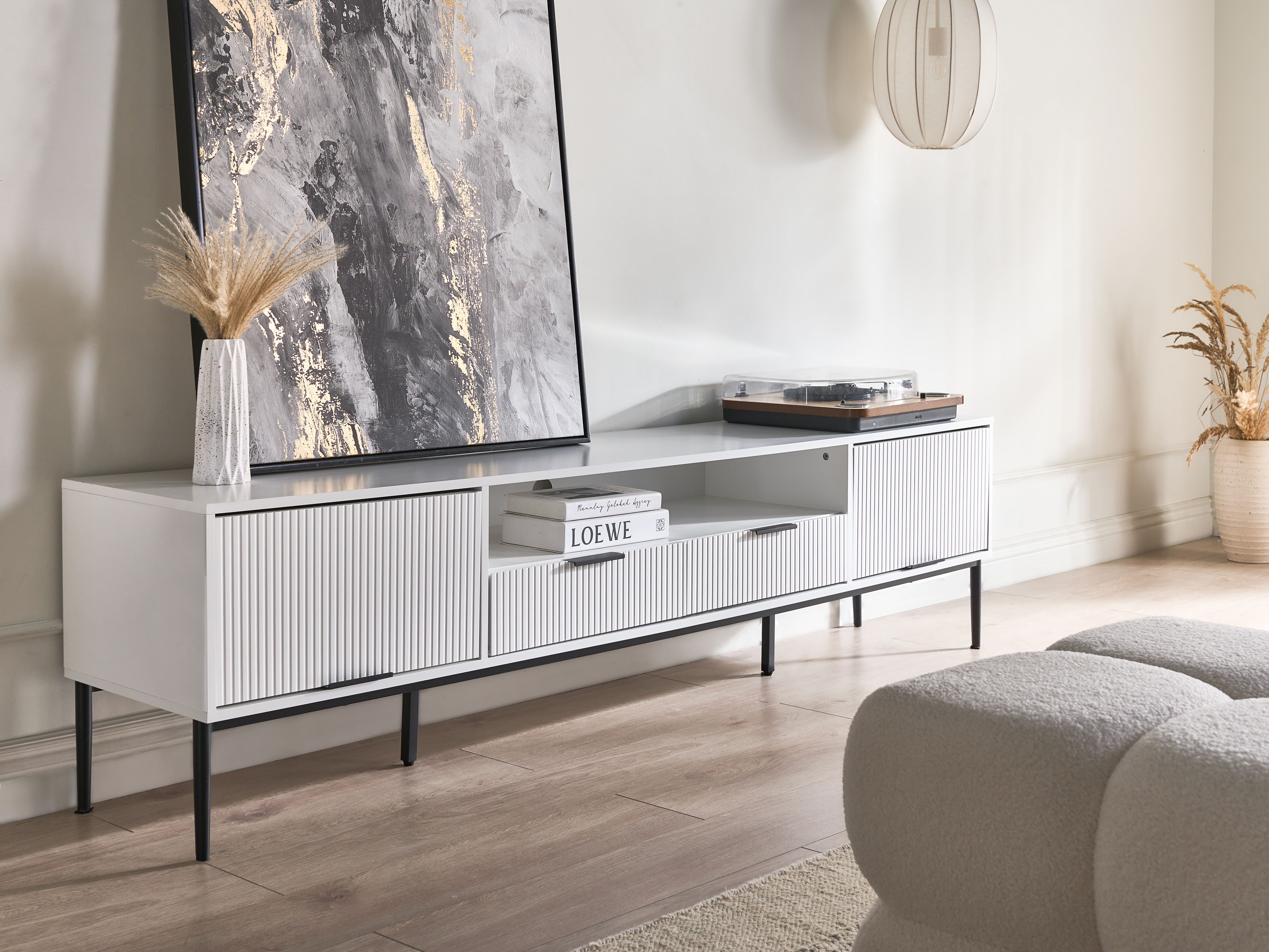 TV Stand LEDUC White