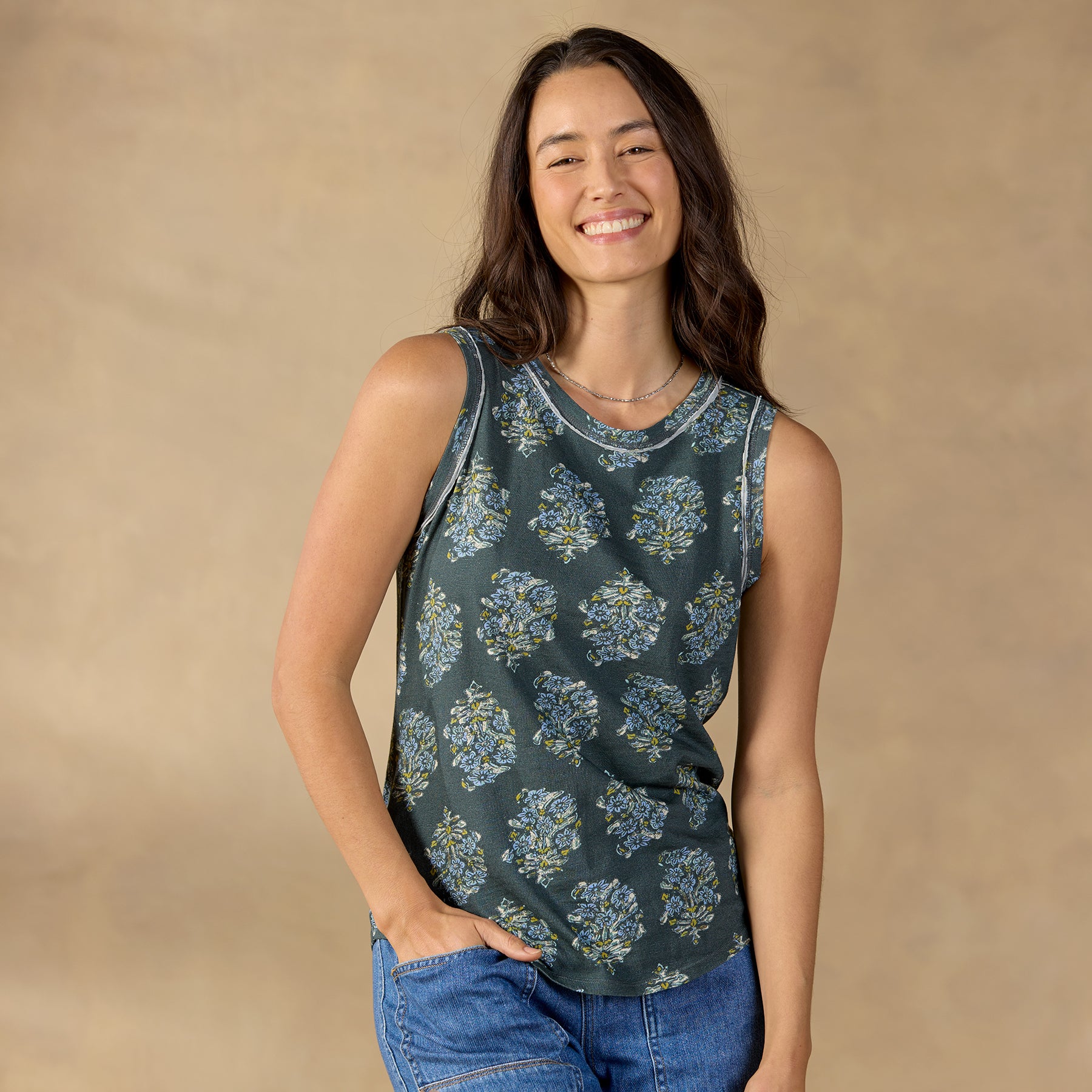 Mollie Printed Tank - Sundance Clothing