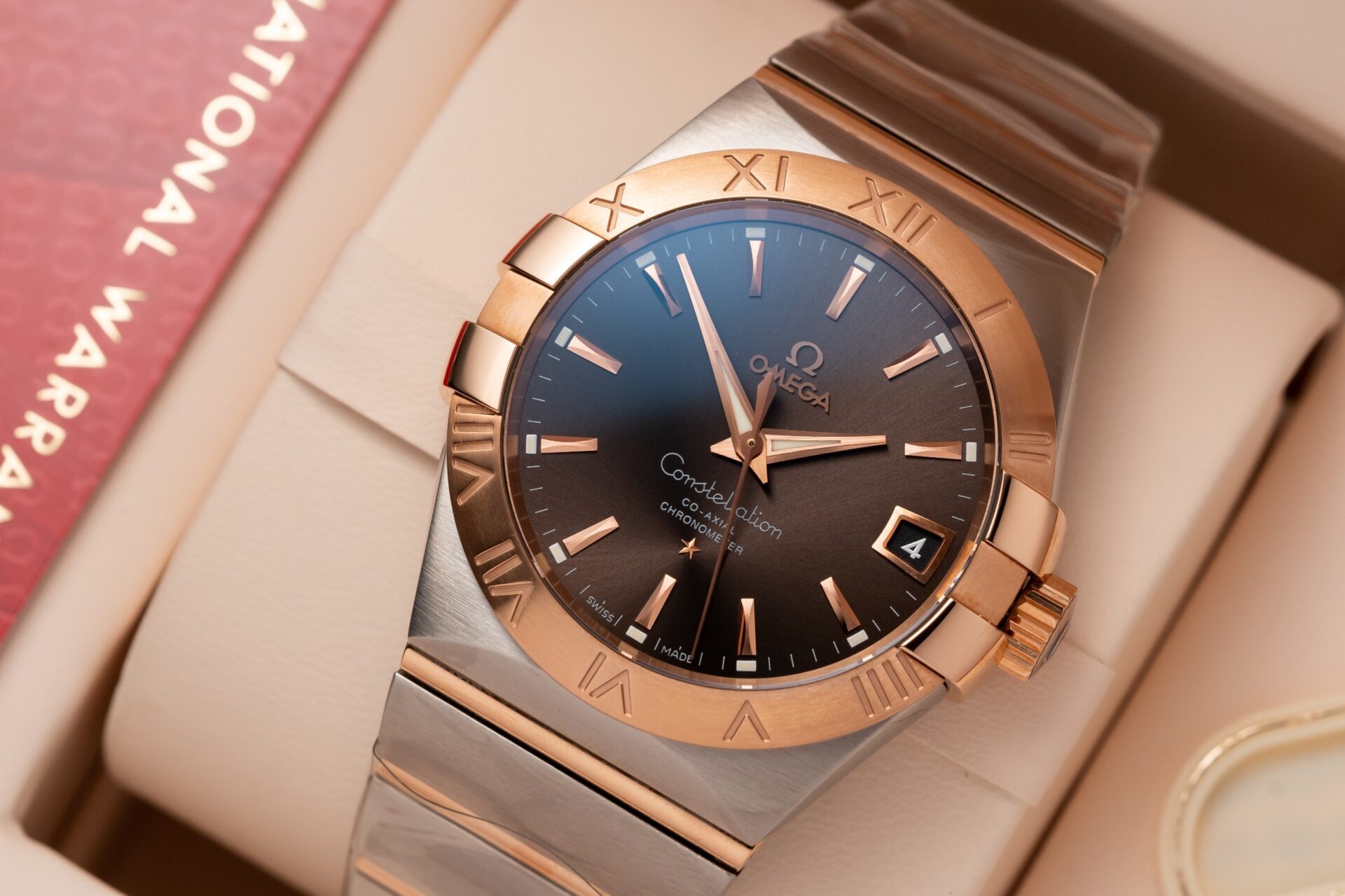 Omega Constellation Brown Dial Replica Watch VS Factory 38mm - Top club