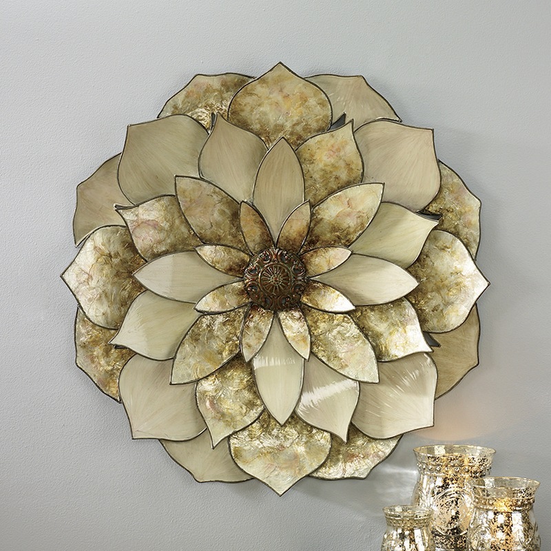 Capiz Flower and Wall Sconce Pair - MIDNIGHT VELVET CATALOG