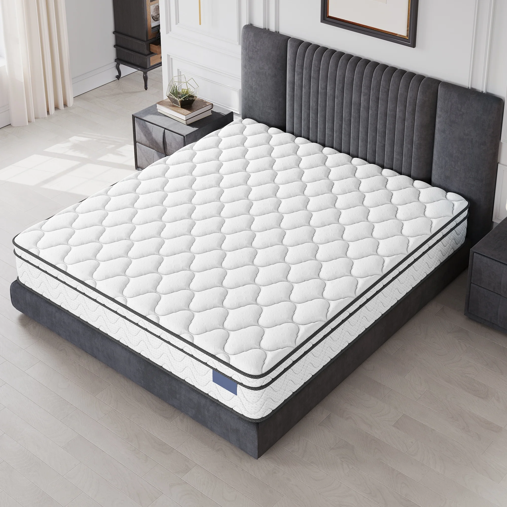 10 Inch Twin Mattress, CertiPUR-US Certified Memory Foam Hybrid Mattress in a Box, Medium Firm Bed Mattress for Kids, Teens & Adults, Neche Single Mattress with Pressure Relief & Support - Image 12