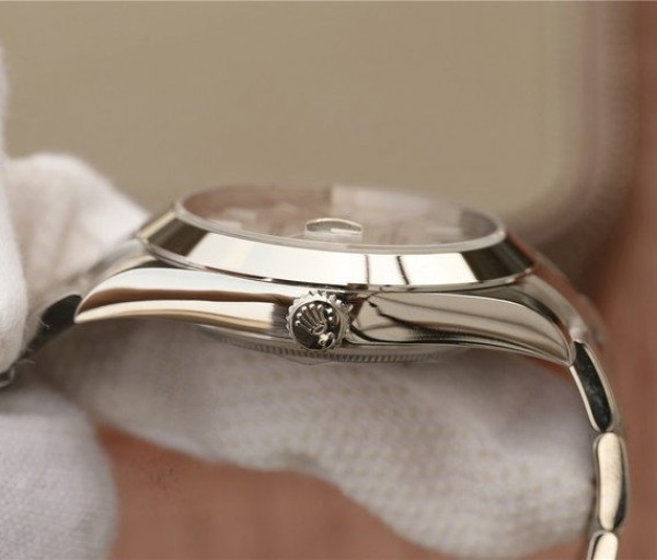Replica Rolex DateJust 41mm 126300 Noob Polished Bezel Silver Dial Stick Markers Bracelet A3235 - Top club