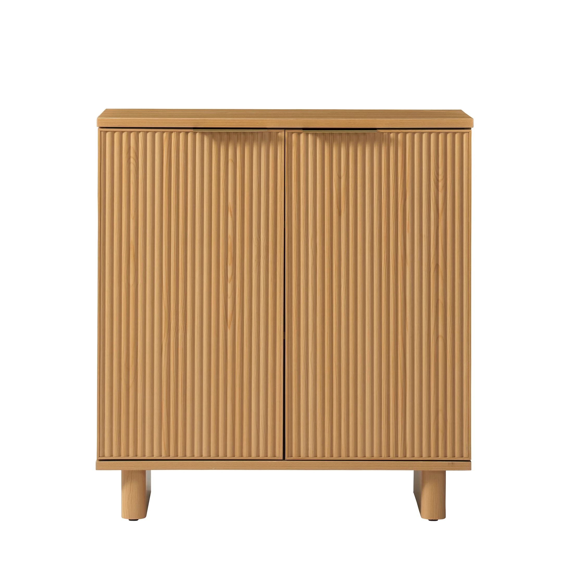 Better Homes & Gardens Lillian Fluted Accent Cabinet, Natural Pine Finish - Image 4