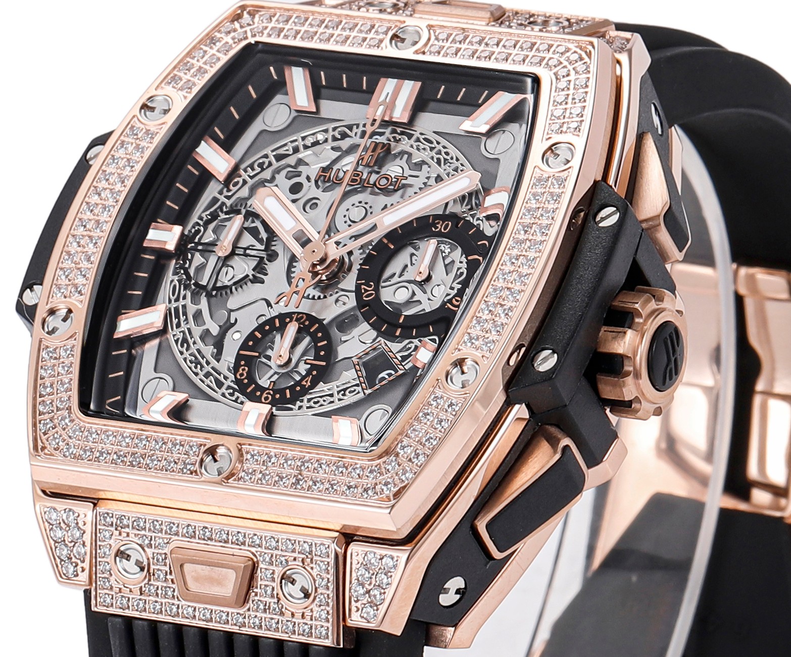 Hublot Spirit of Big Bang Textured Rubber Strap(1:1 replica) - Top club