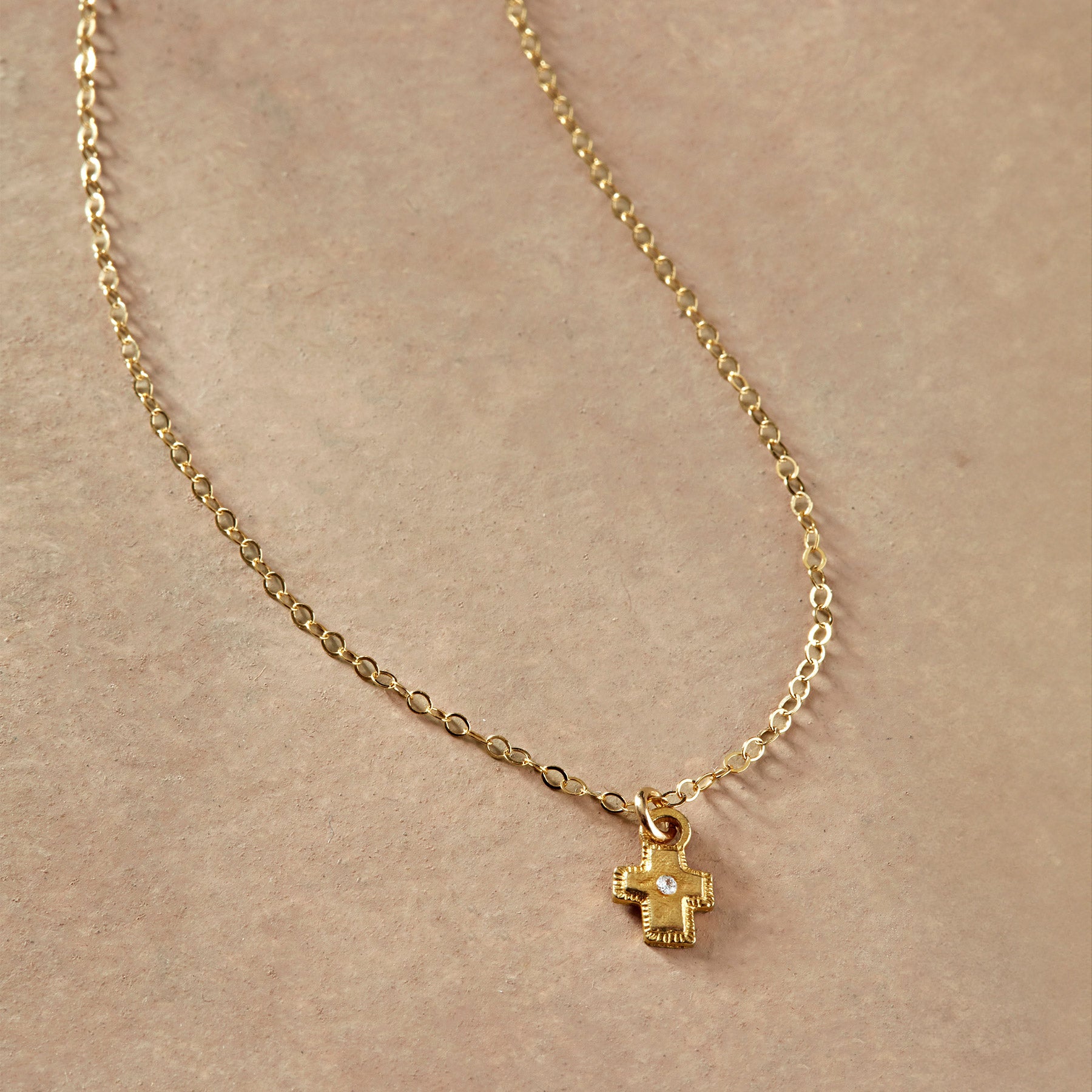 Gold Bright Faith Necklace - Sundance Clothing