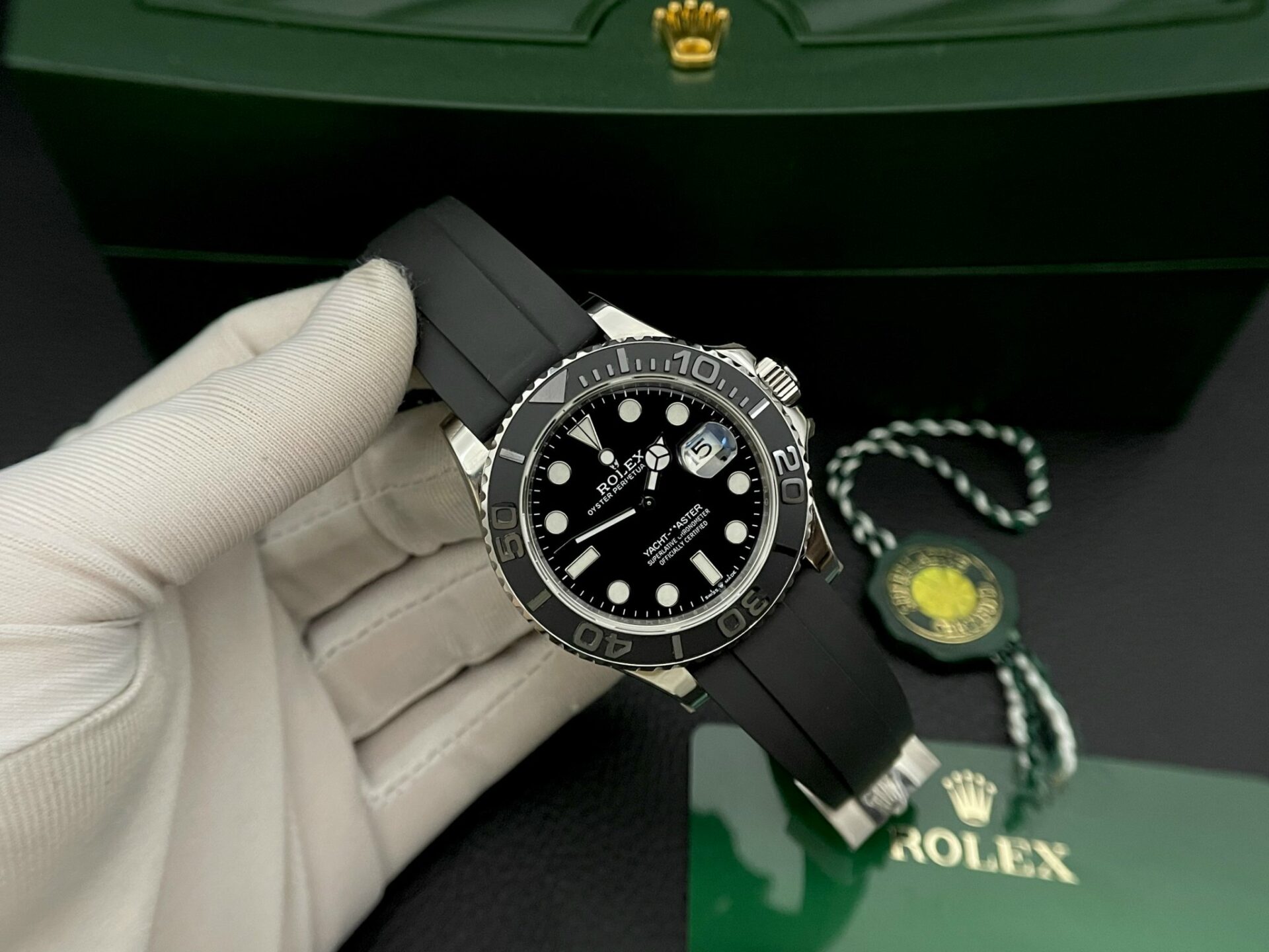 Rolex Replica 11 Watch Yacht-Master Swiss Movement Black Dial EW Factory 40mm - Top club