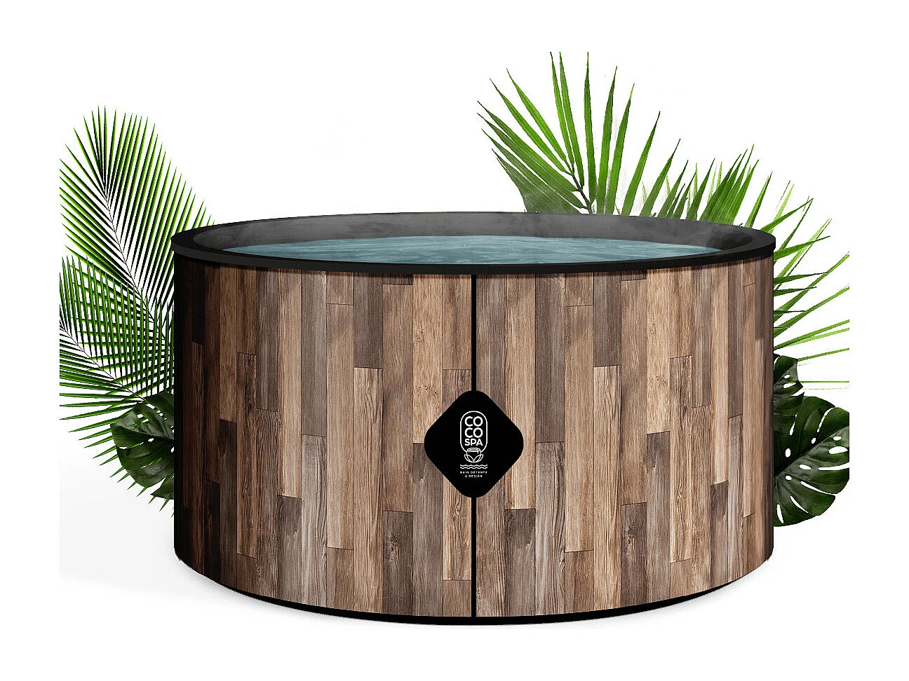 Coco Spa Nordik Spa Gonflable - 150 Cm De Diamètre - 800 Litres - Moteur 2240 W - 2 à 4 personnes