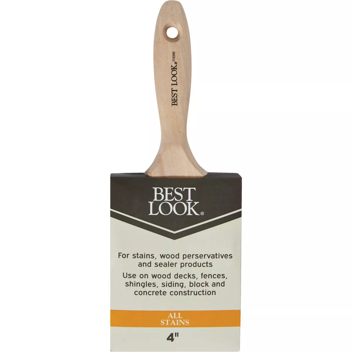 Best Look 4 In. Polyester Staining & Waterproofing Stain Brush