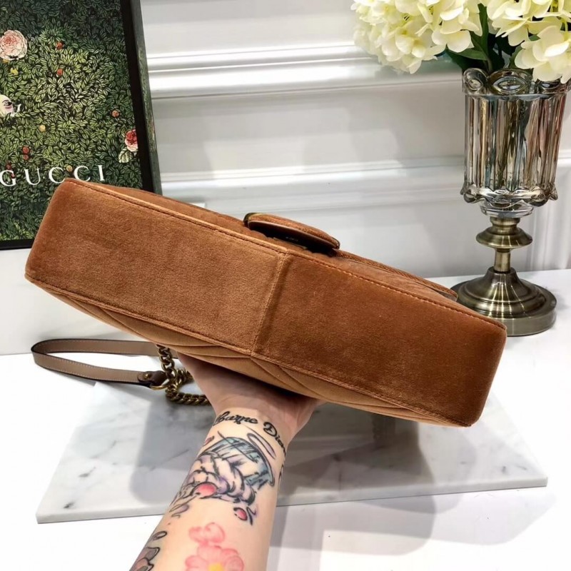 Replica Gucci Gg Marmont Medium Velvet Shoulder Bag 4434961:1High-quality replica
