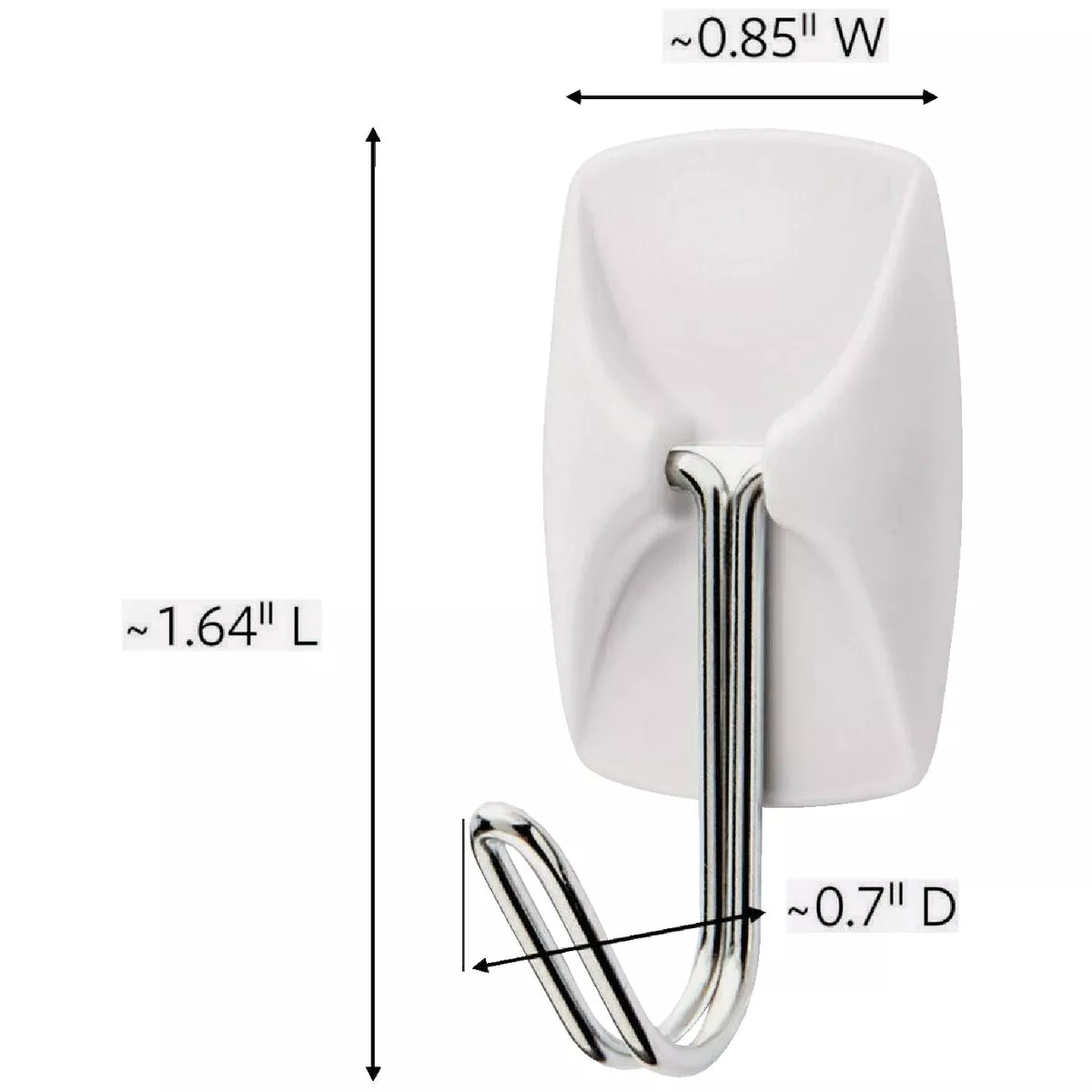 Command Small Wire Hook Mega Pack, White, 28 Hooks, 32 Strips